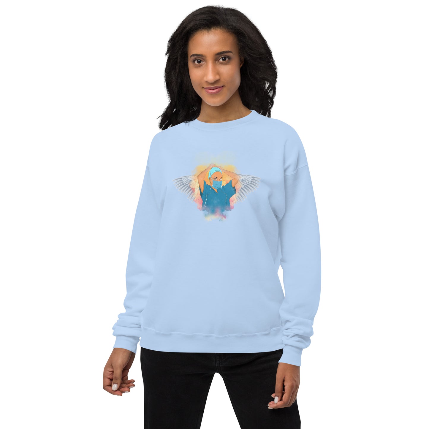 Nurse Is Angel Unisex fleece sweatshirt