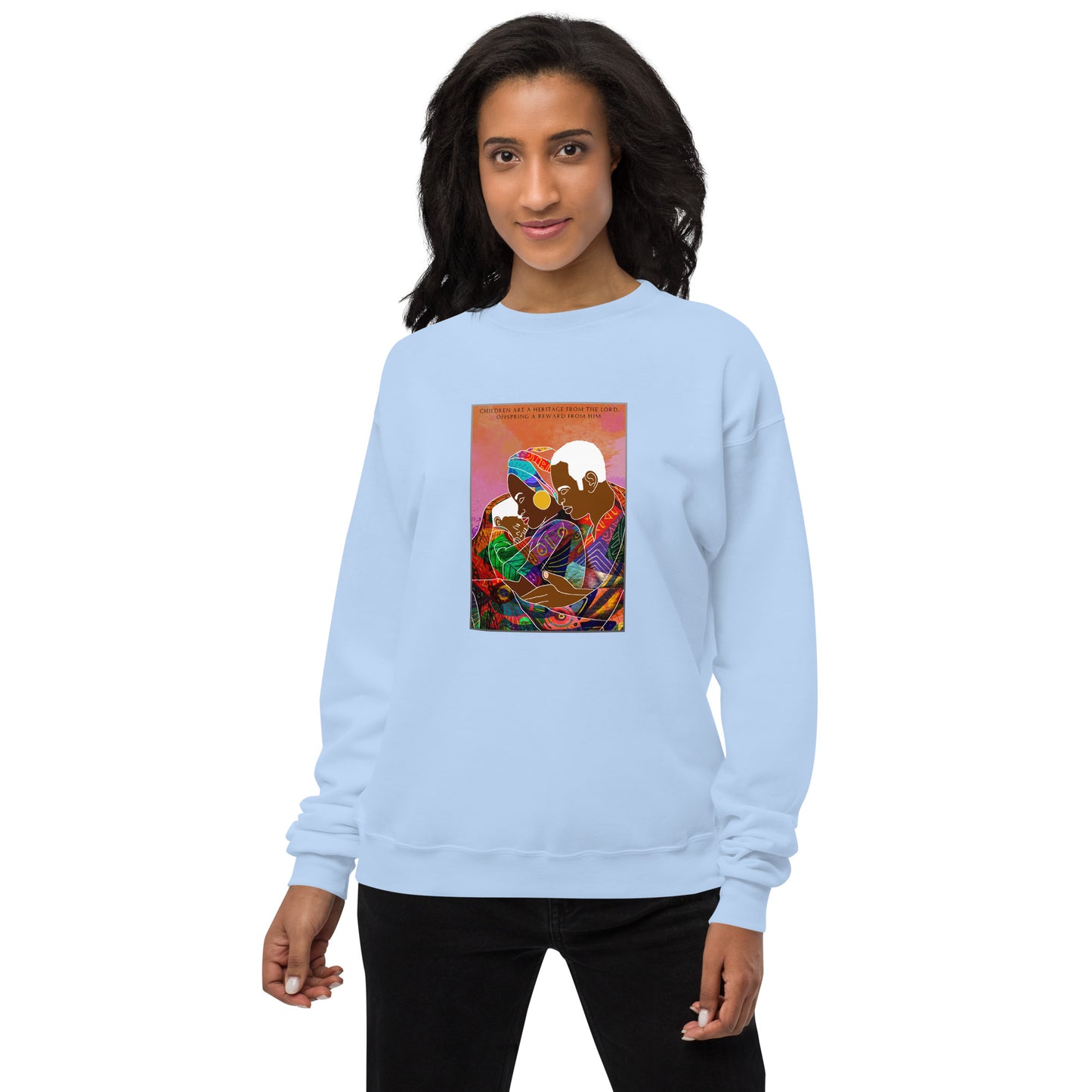 Children Are A Heritage From the Lord Unisex fleece sweatshirt