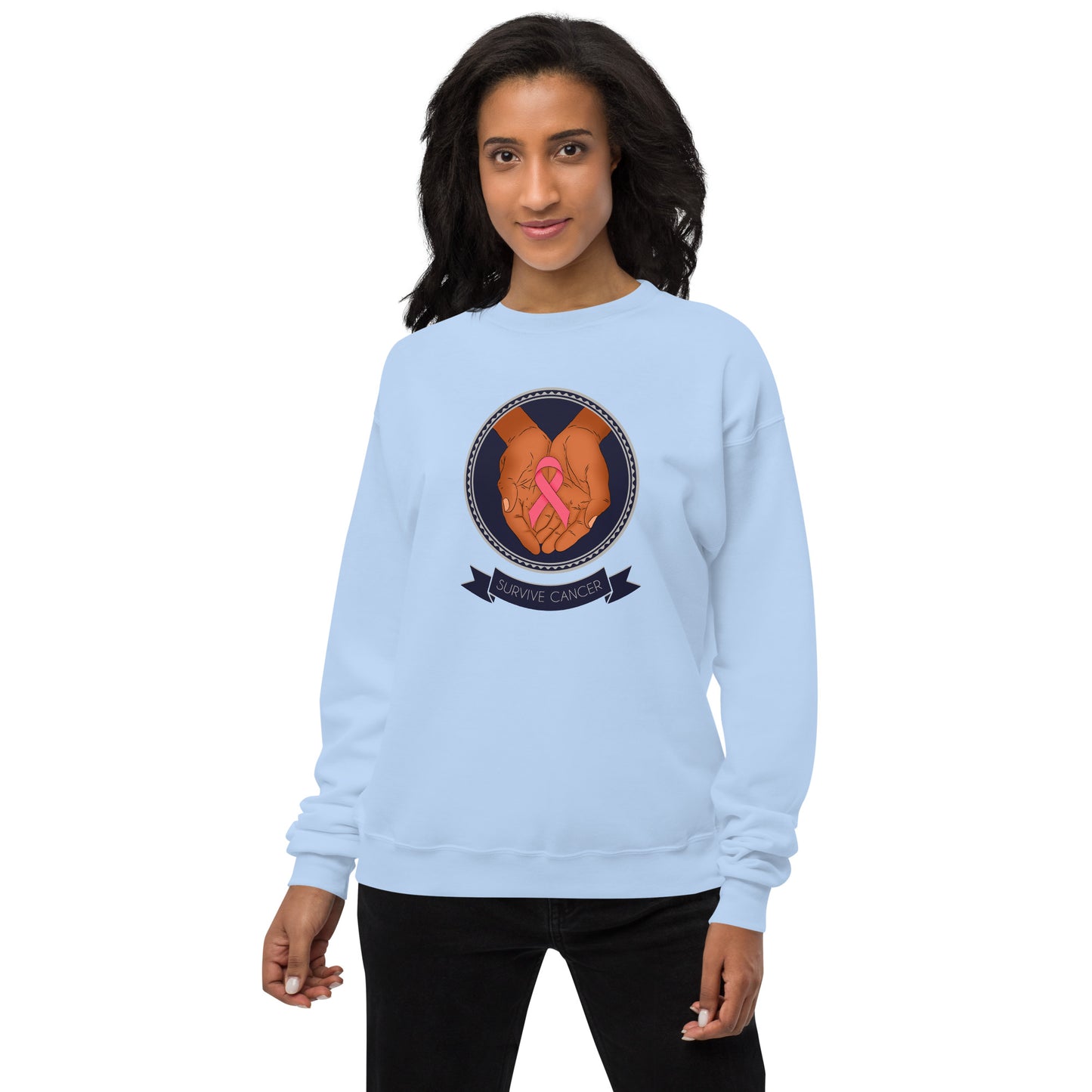 Survive Cancer Unisex fleece sweatshirt