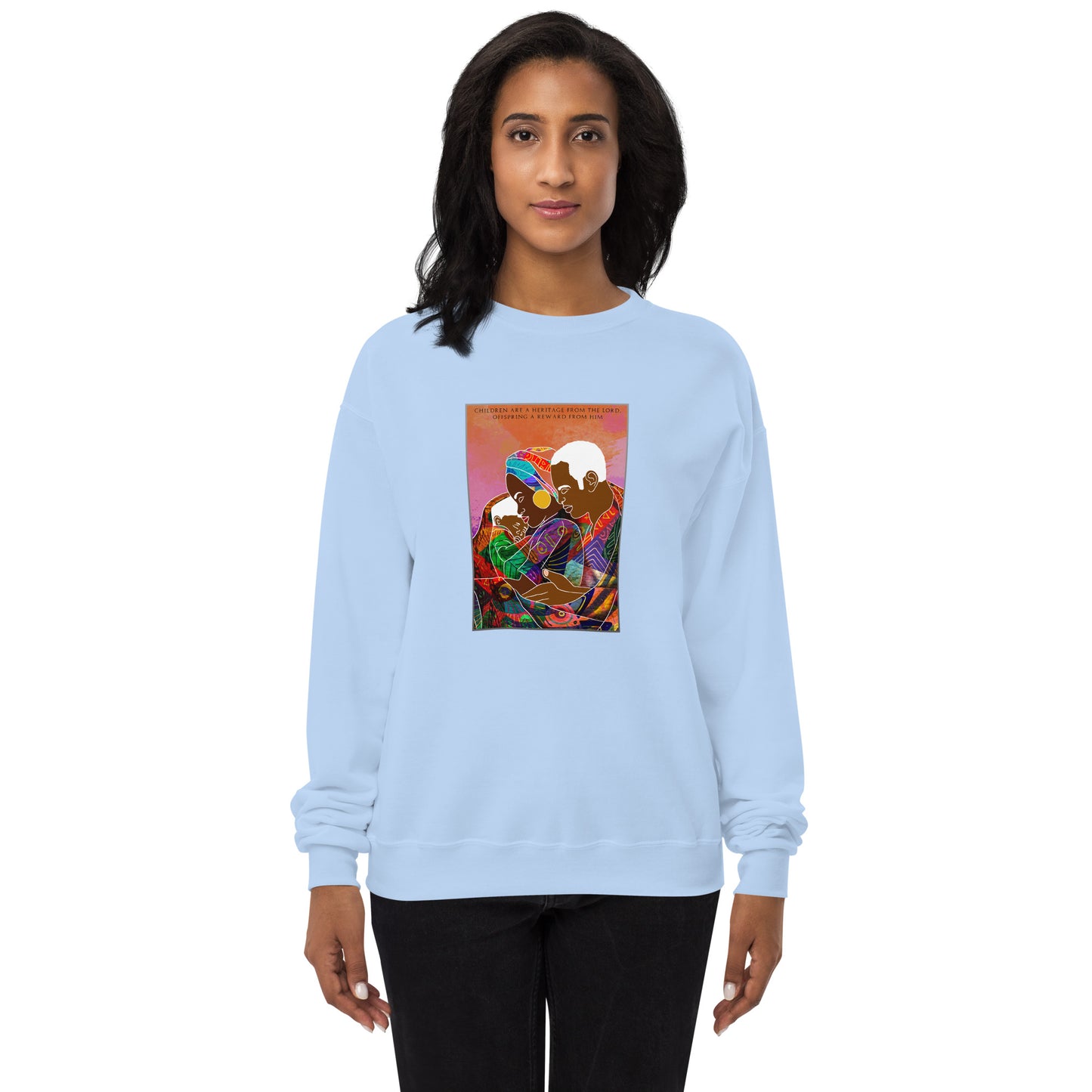 Children Are A Heritage From the Lord Unisex fleece sweatshirt