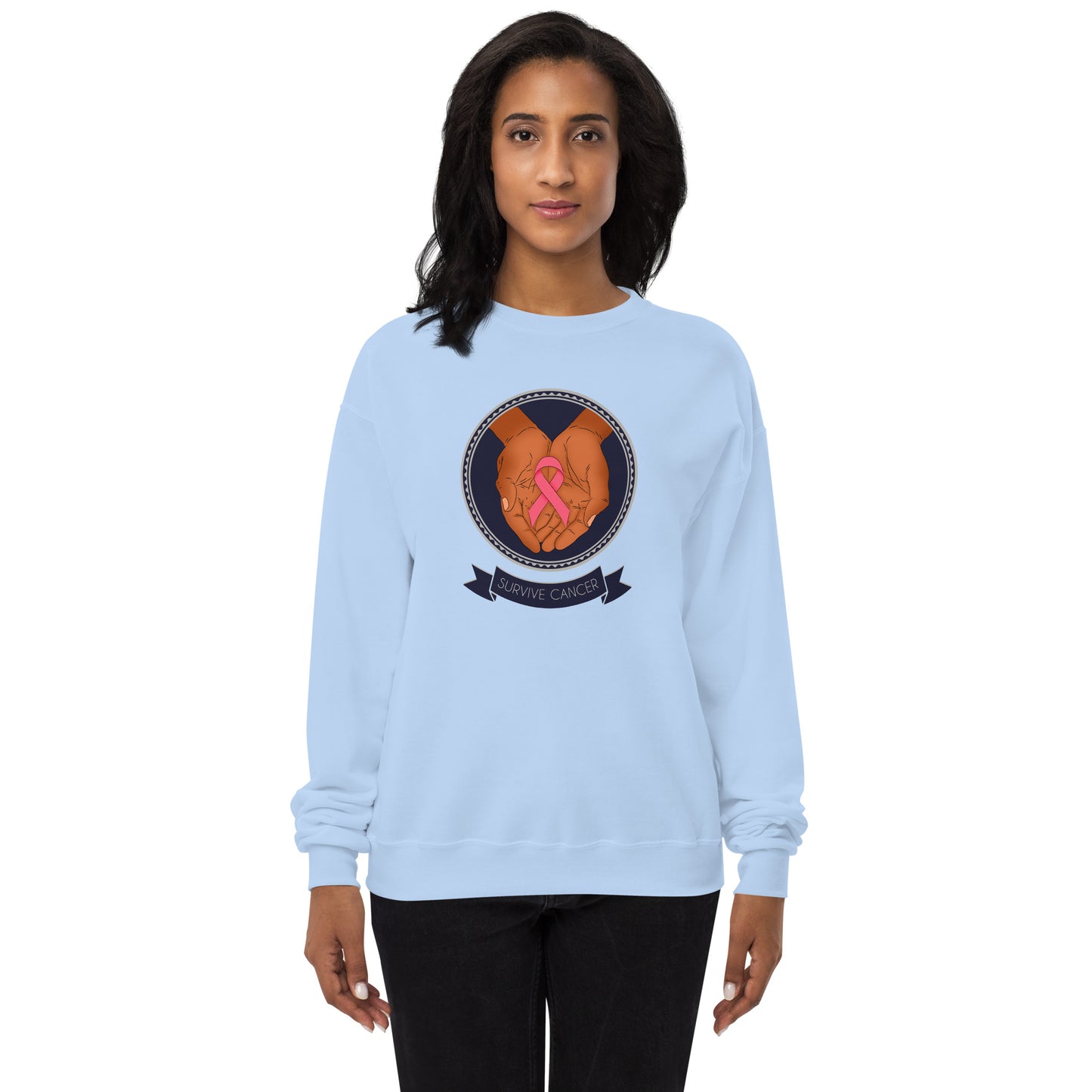 Survive Cancer Unisex fleece sweatshirt