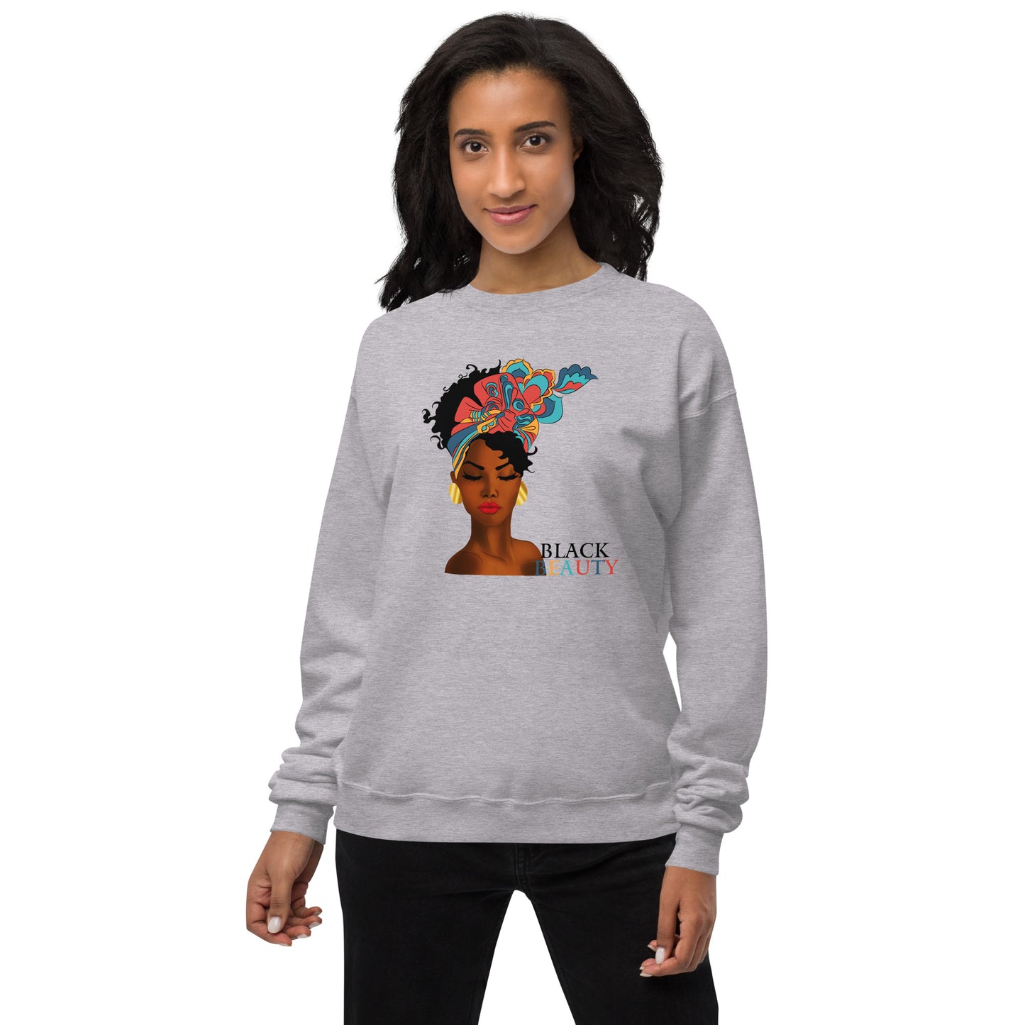 Black Beauty Unisex fleece sweatshirt