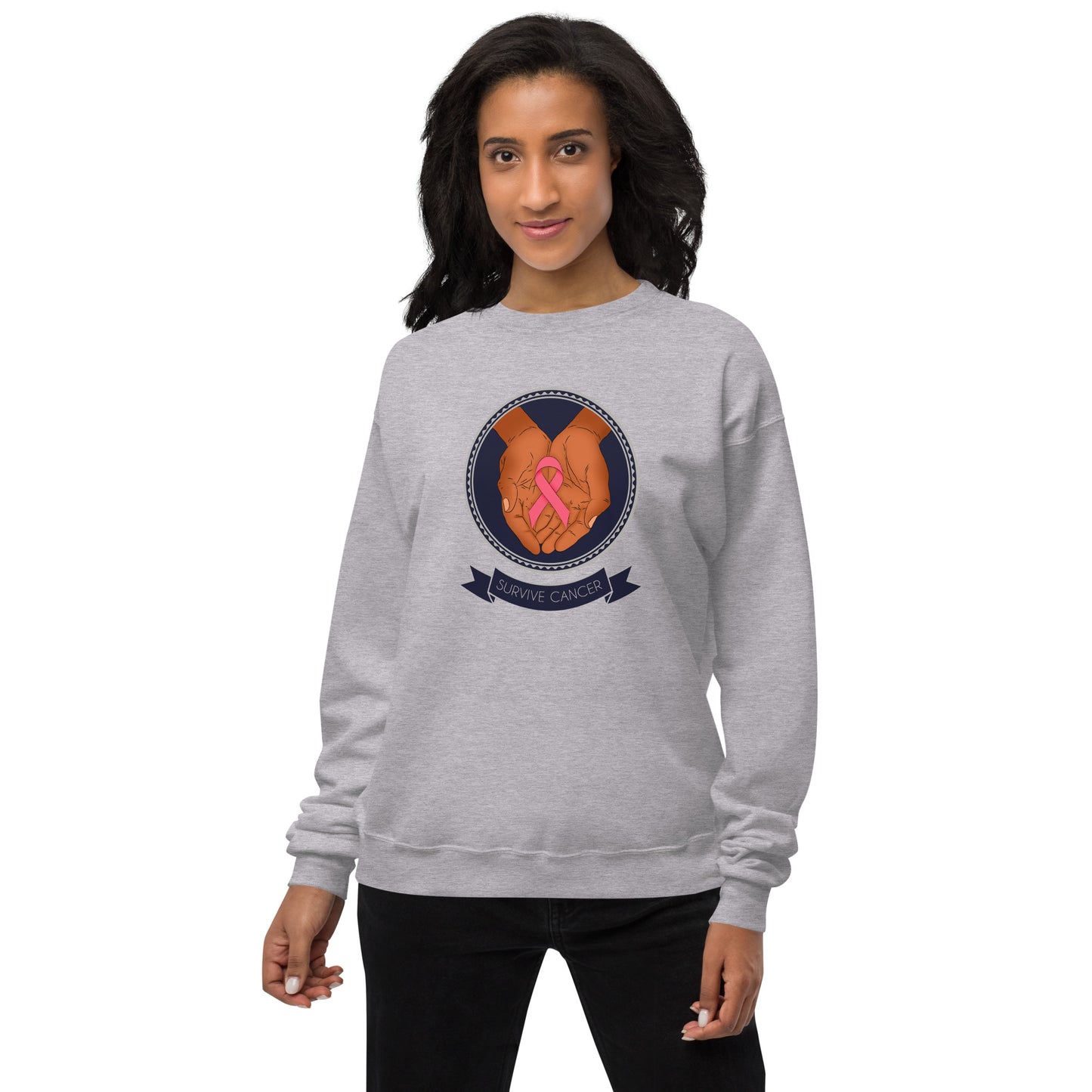 Survive Cancer Unisex fleece sweatshirt