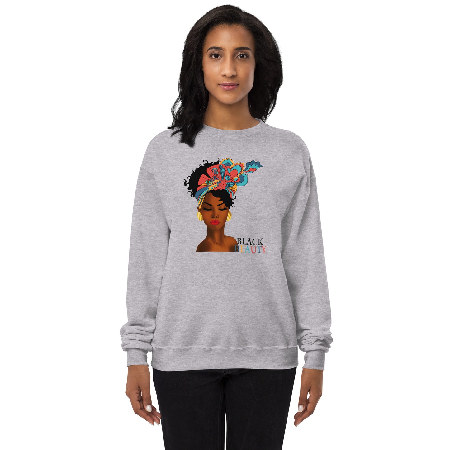 Black Beauty Unisex fleece sweatshirt