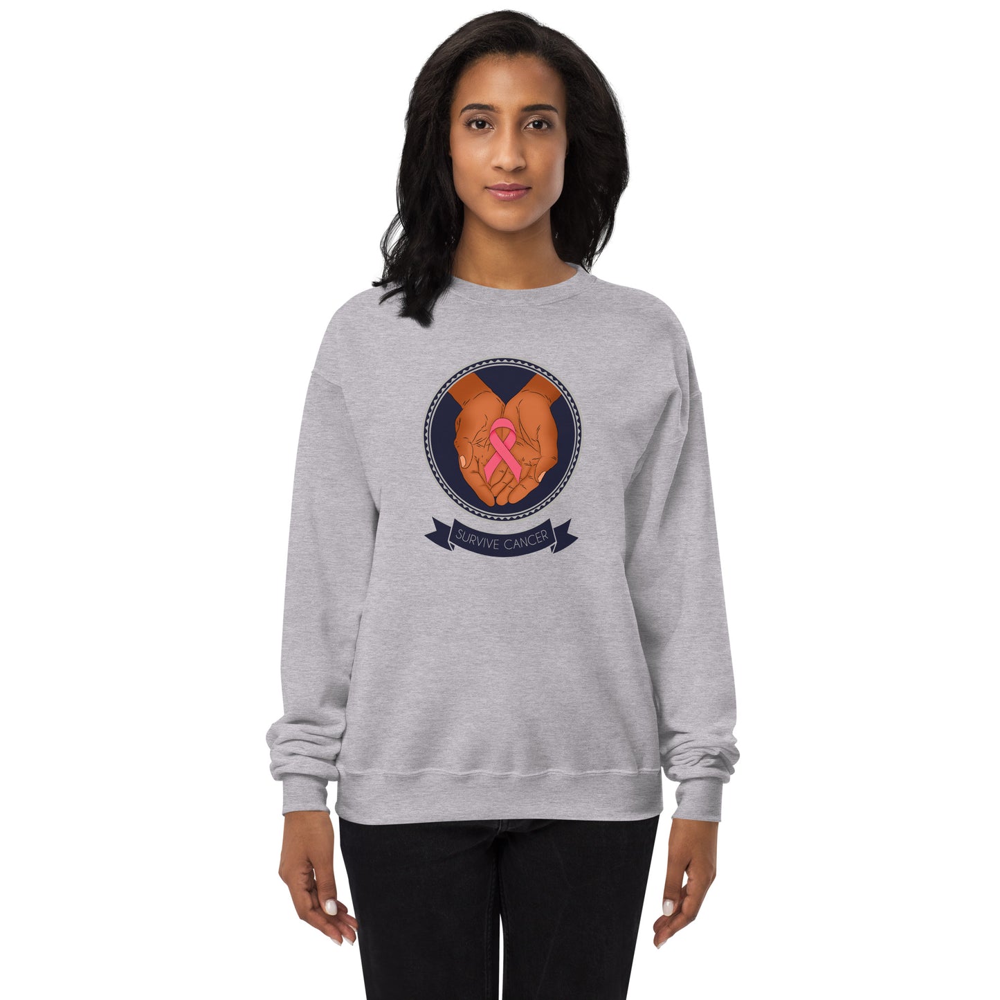 Survive Cancer Unisex fleece sweatshirt