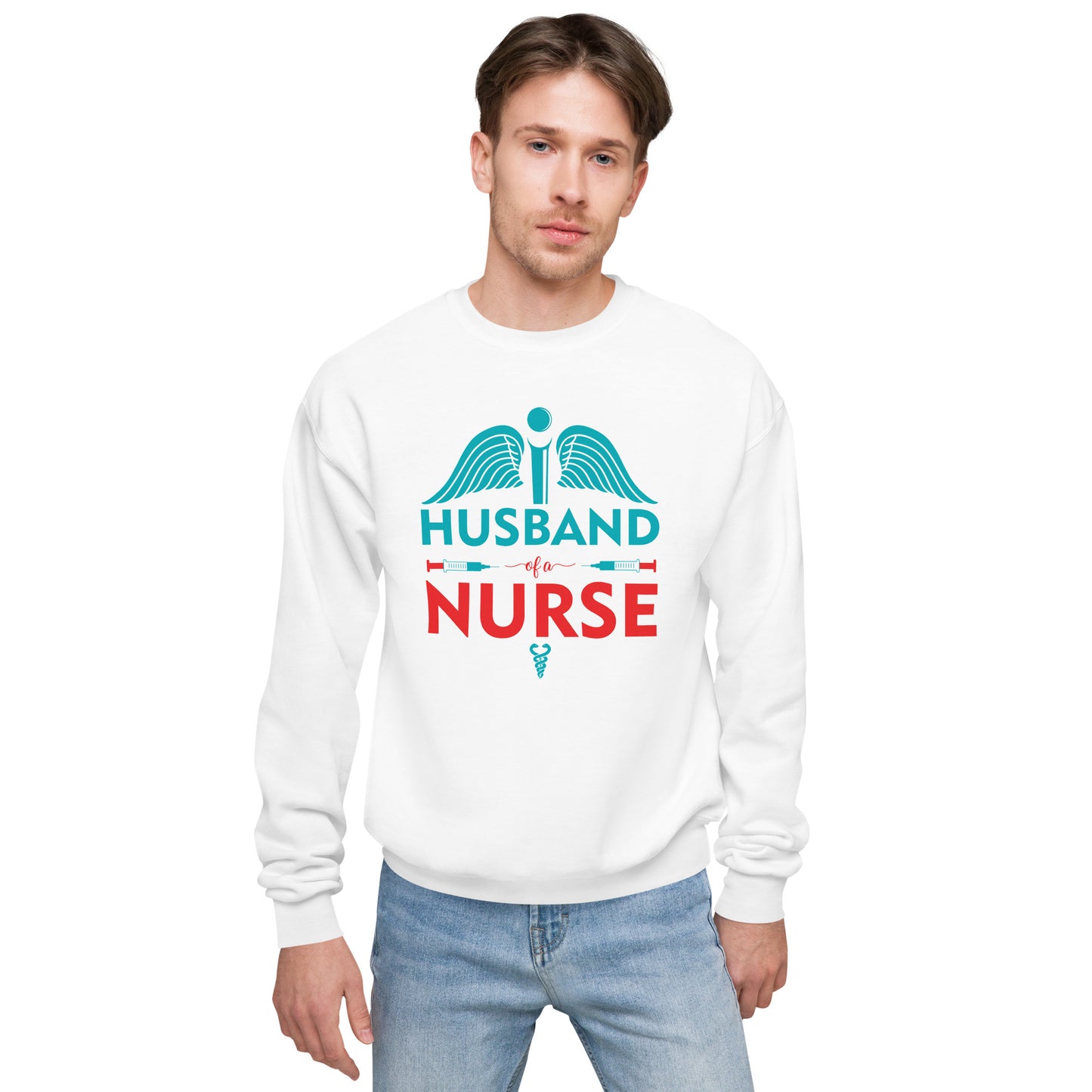 Husband Of A Nurse Unisex fleece sweatshirt