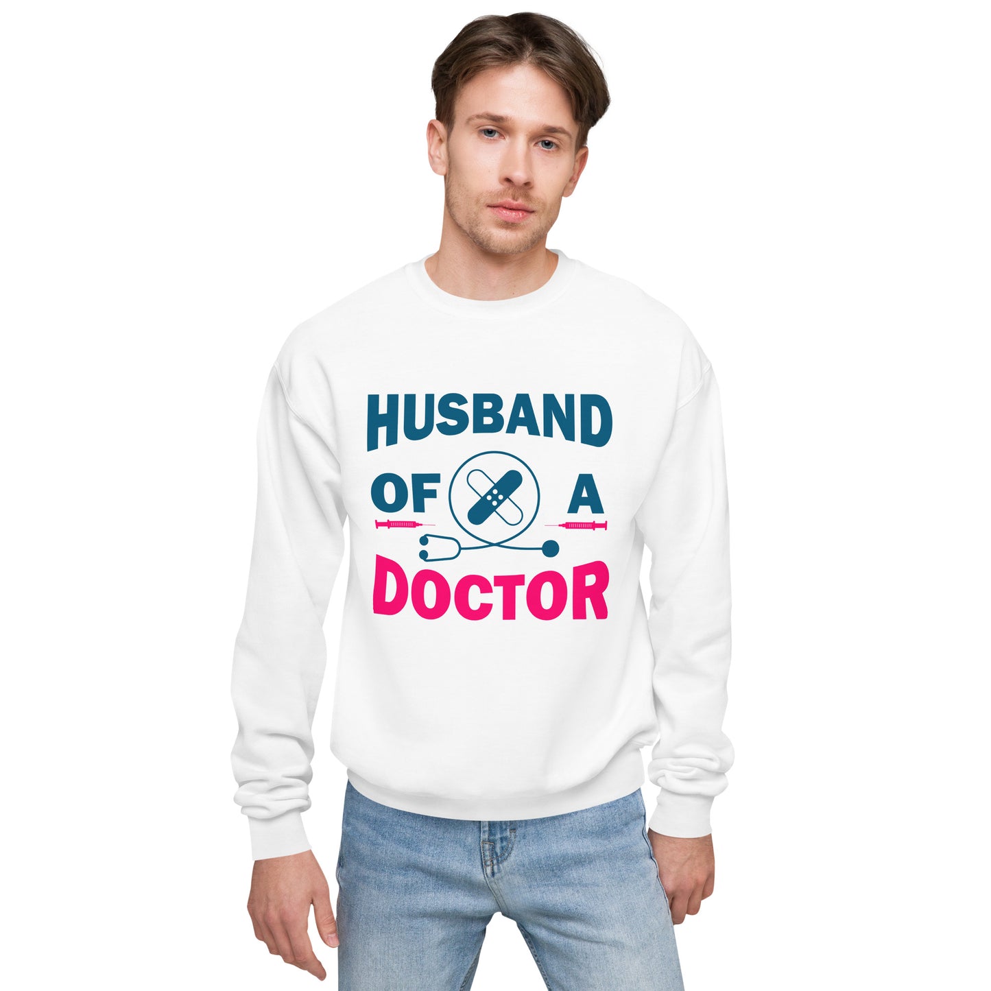 Husband Of A Doctor Unisex fleece sweatshirt