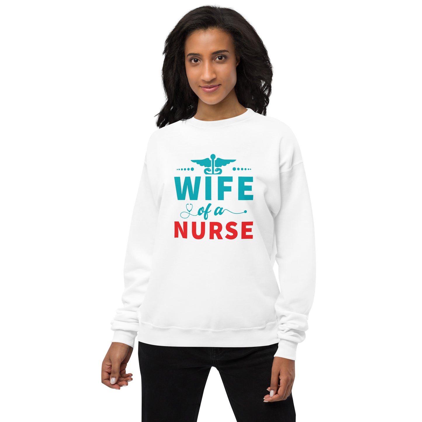 Wife Of A Nurse Unisex fleece sweatshirt