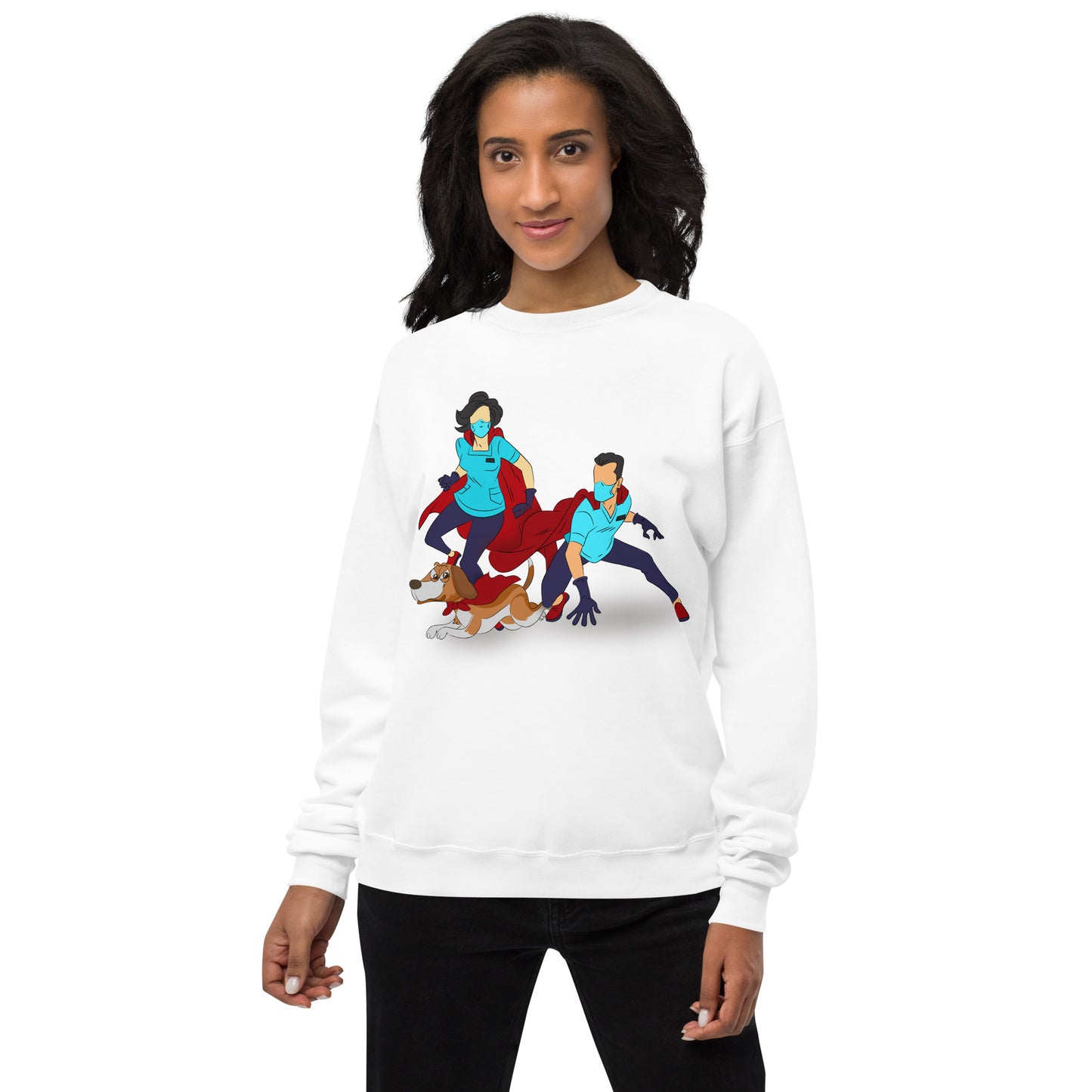 Unisex fleece sweatshirt