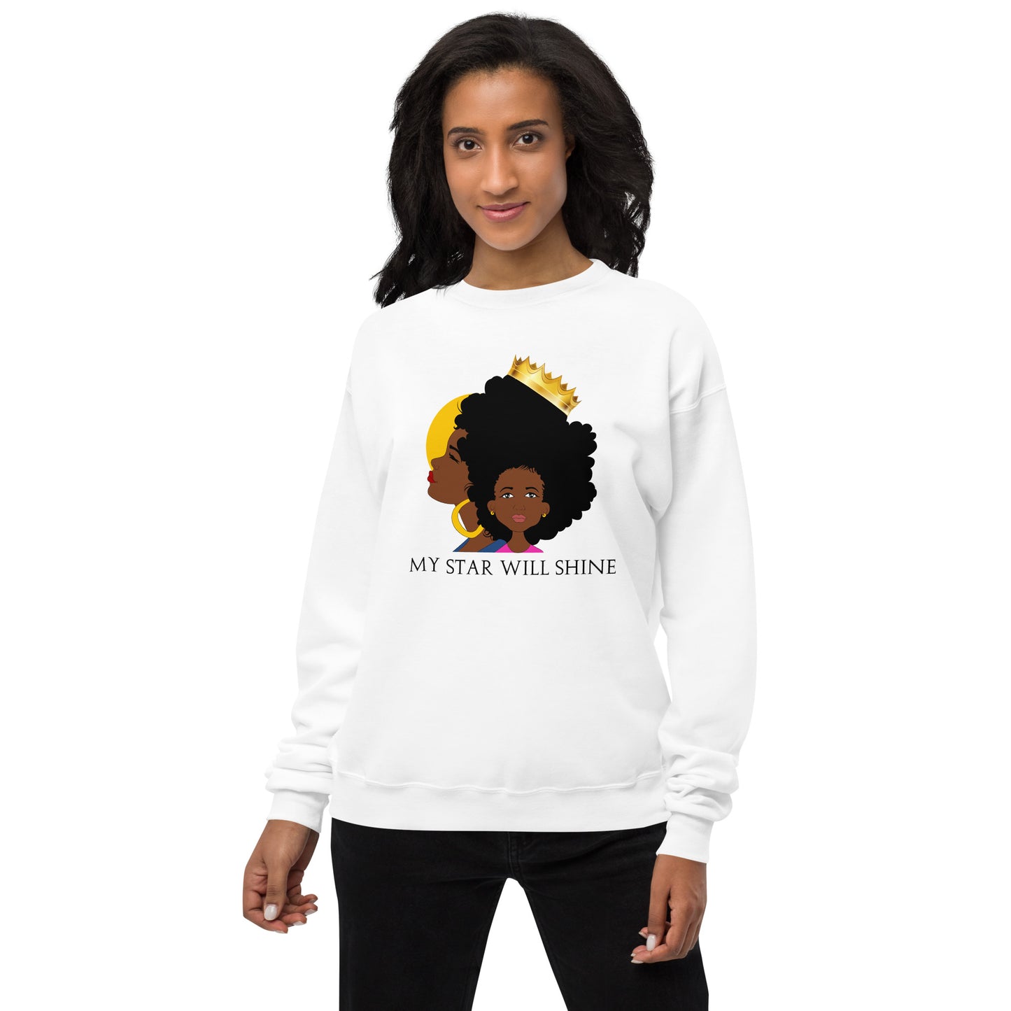 My Star Will Shine Unisex fleece sweatshirt