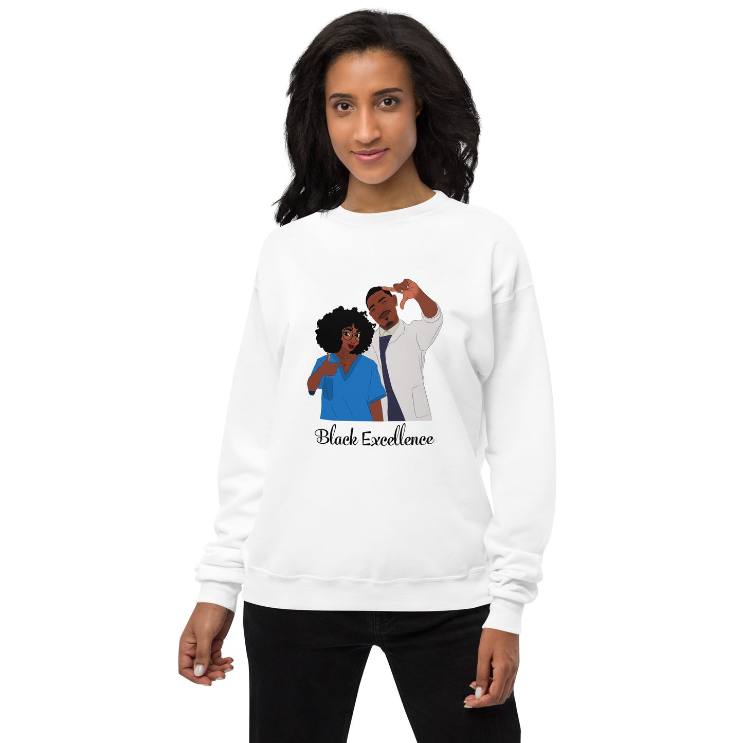 Black Excellence Unisex fleece sweatshirt