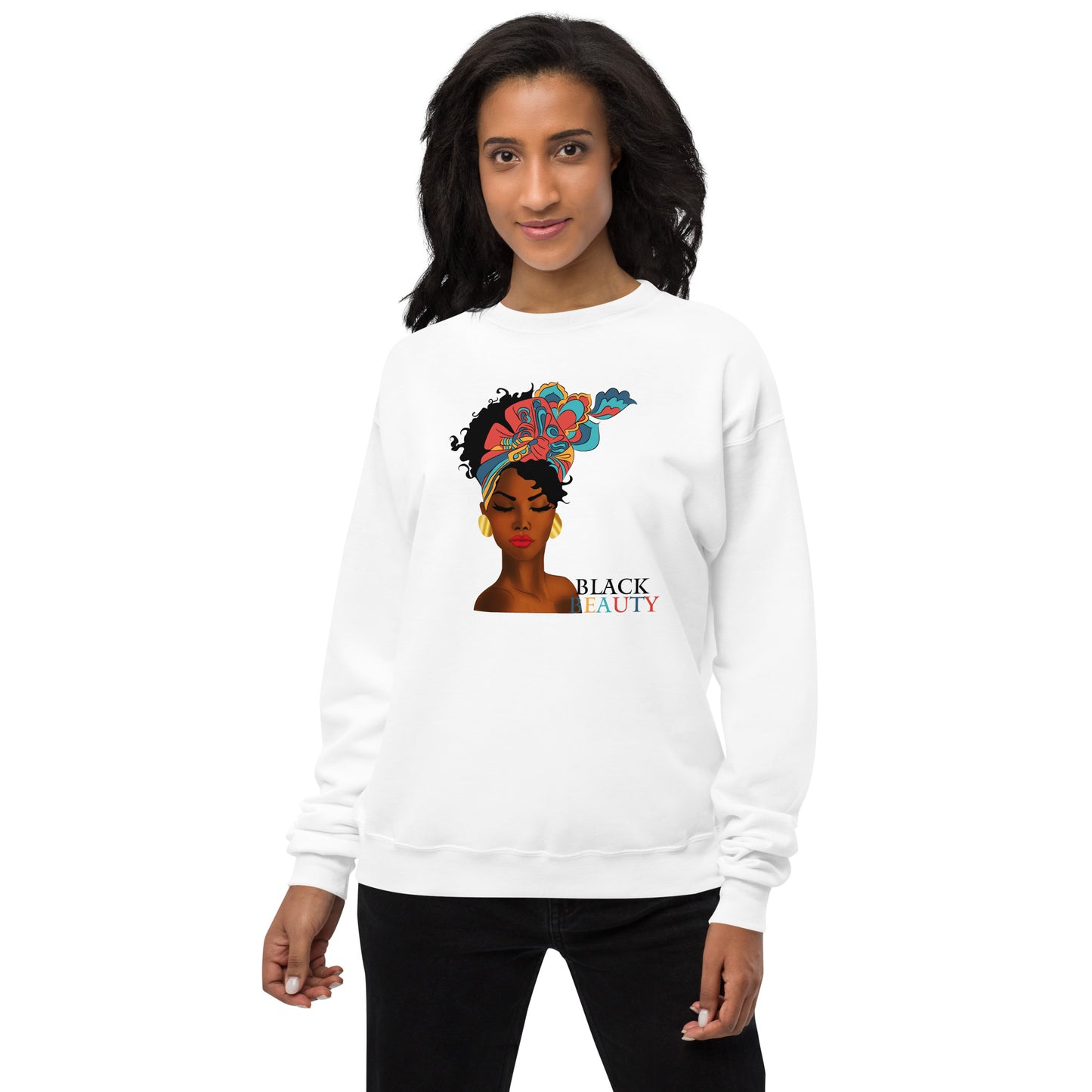 Black Beauty Unisex fleece sweatshirt