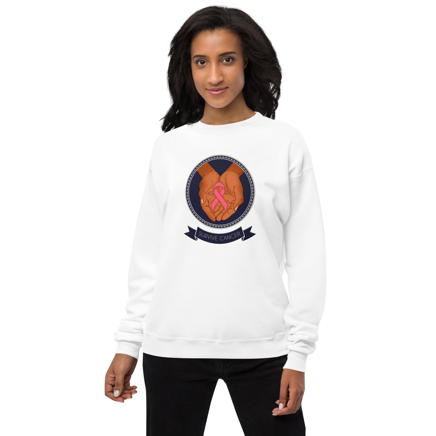 Survive Cancer Unisex fleece sweatshirt