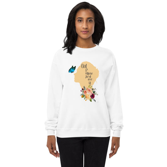 God Is Within Her Unisex fleece sweatshirt