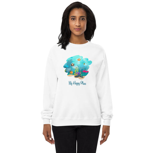 My Happy Place Unisex fleece sweatshirt