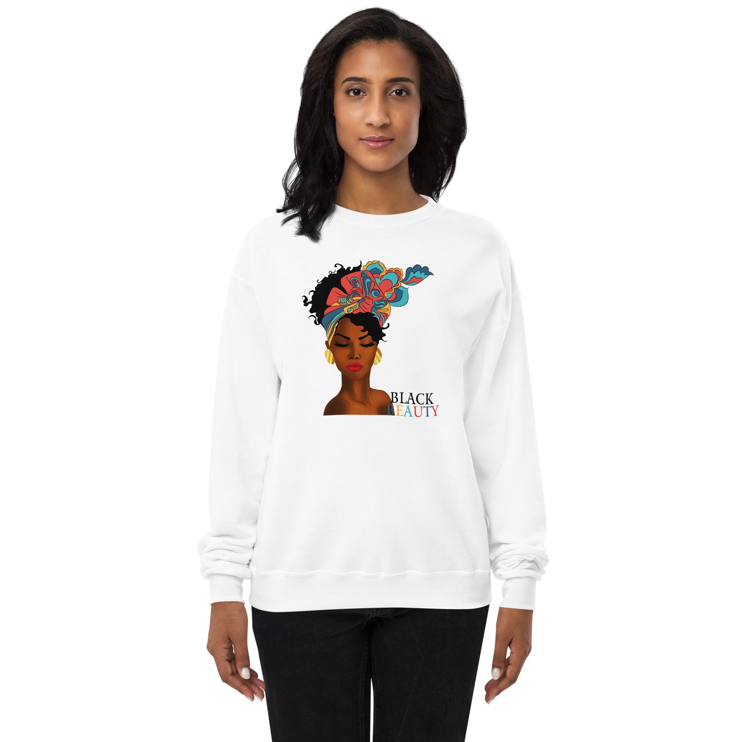 Black Beauty Unisex fleece sweatshirt