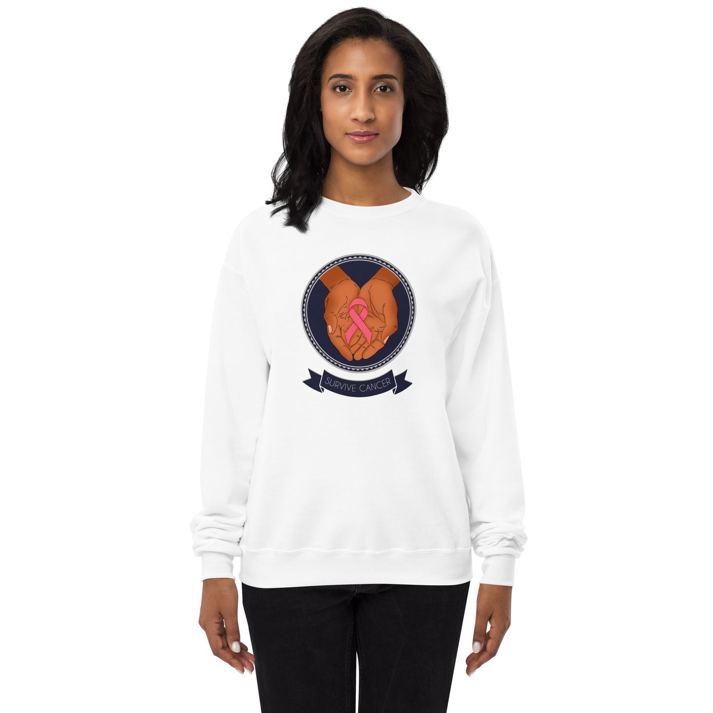 Survive Cancer Unisex fleece sweatshirt