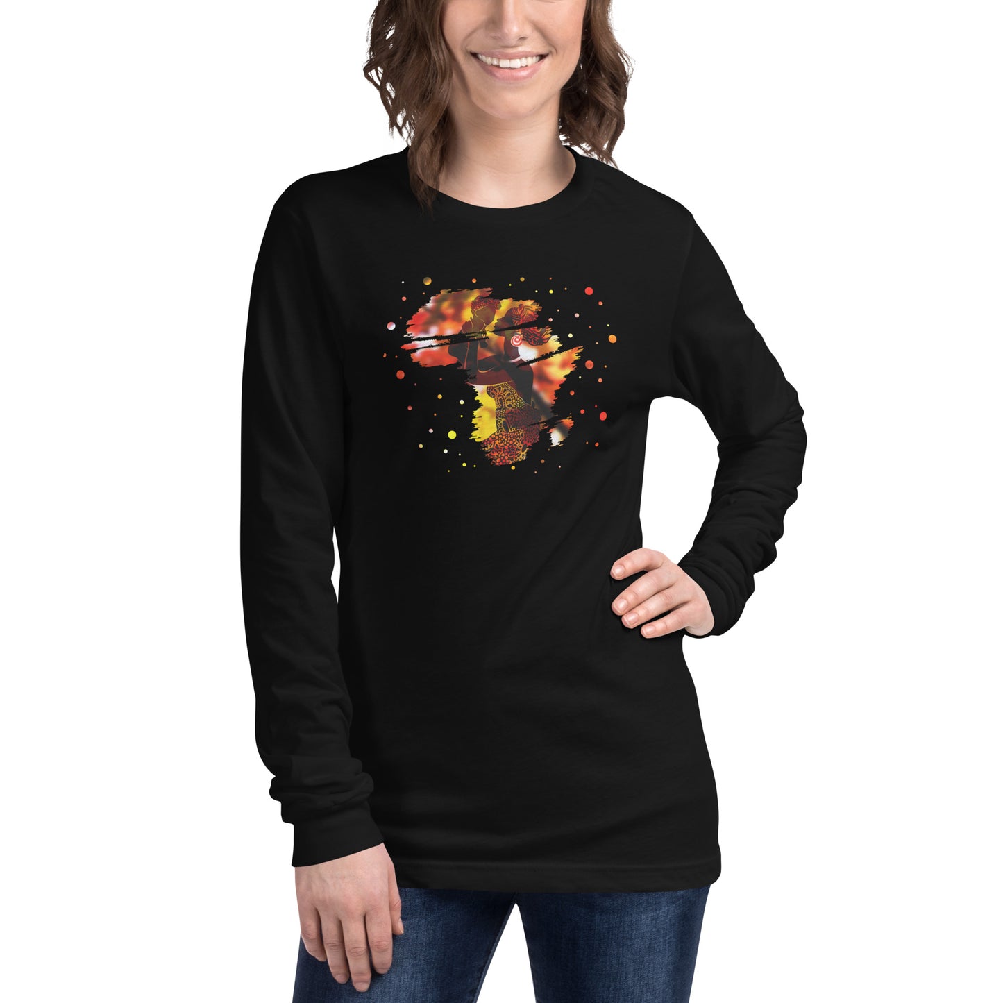 Mom With Child Unisex Long Sleeve Tee