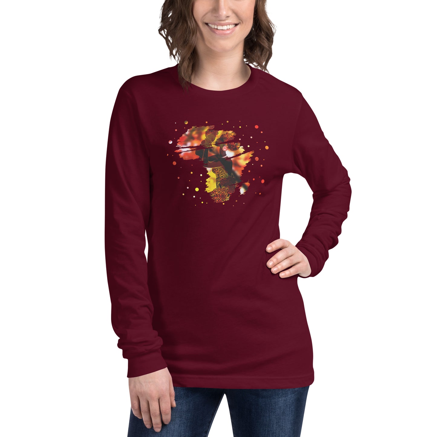 Mom With Child Unisex Long Sleeve Tee