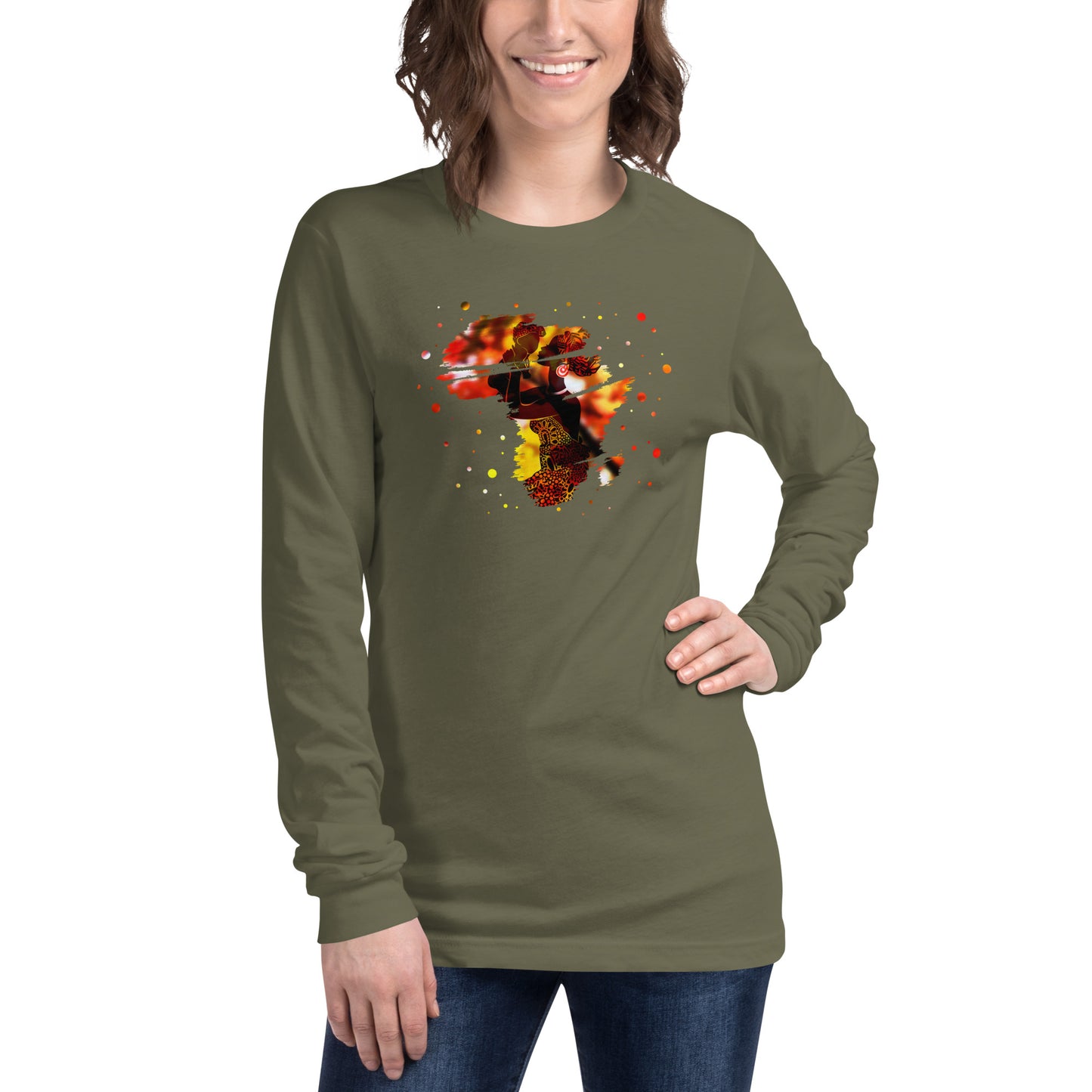 Mom With Child Unisex Long Sleeve Tee