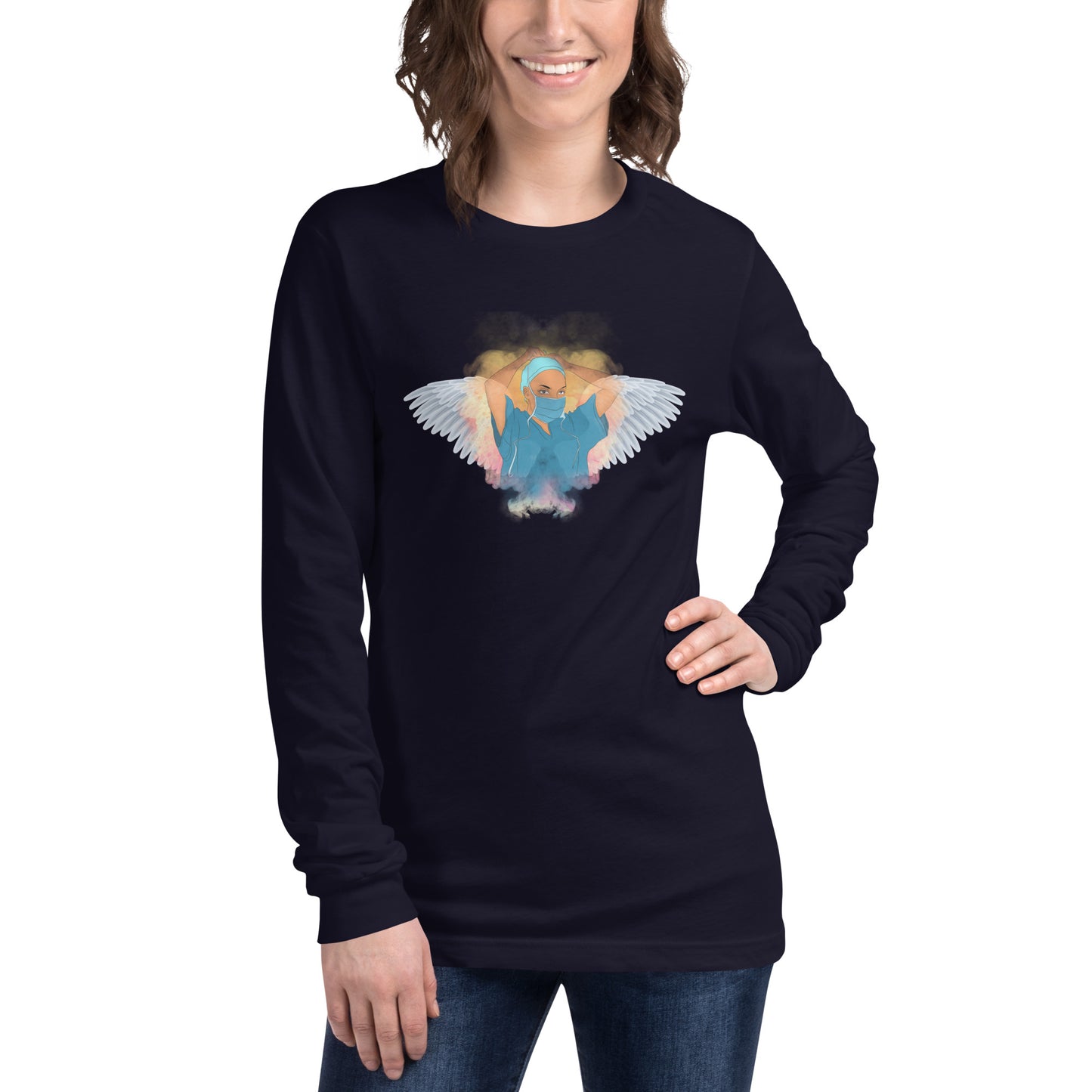 Nurse Is Angel Unisex Long Sleeve Tee