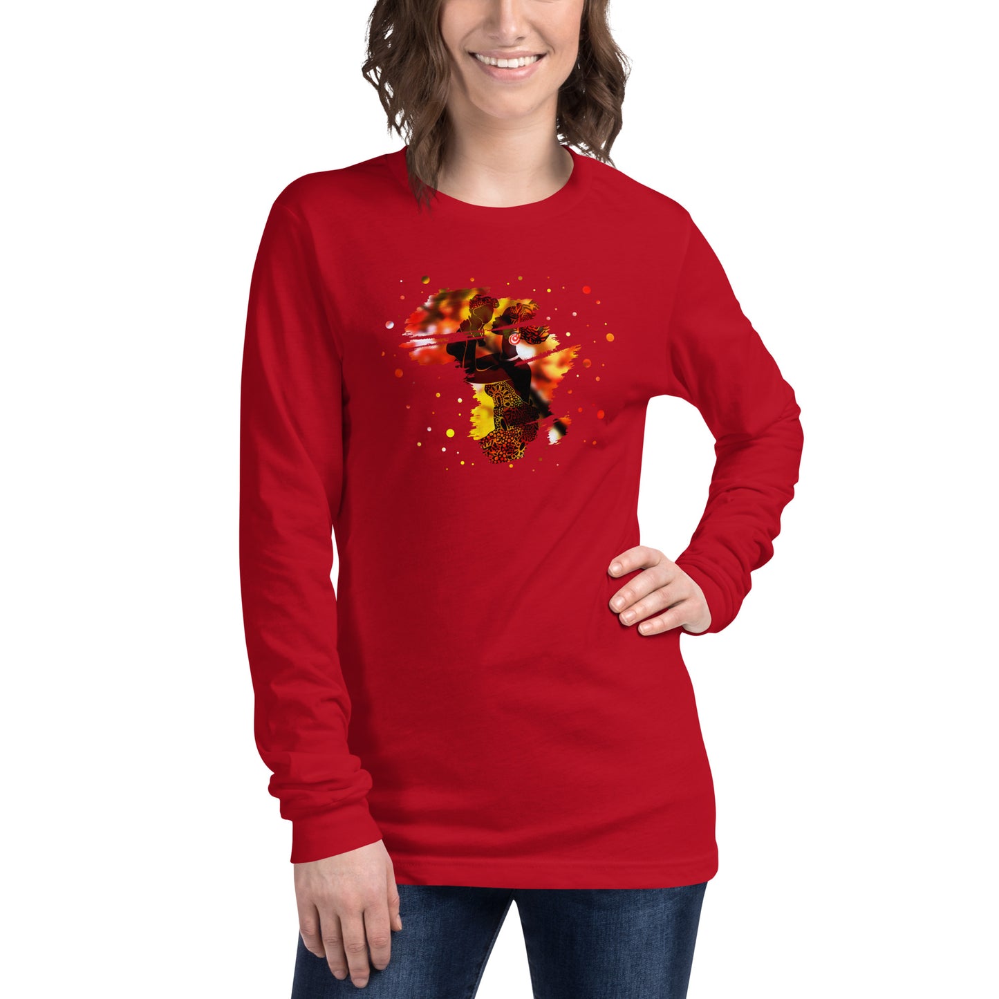 Mom With Child Unisex Long Sleeve Tee