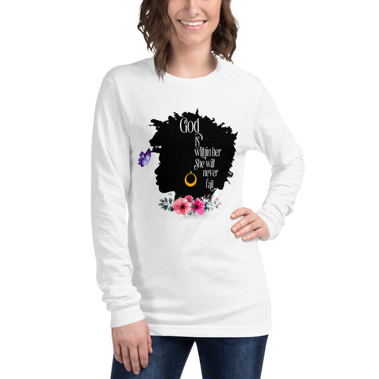 God Is Within Her Unisex Long Sleeve Tee