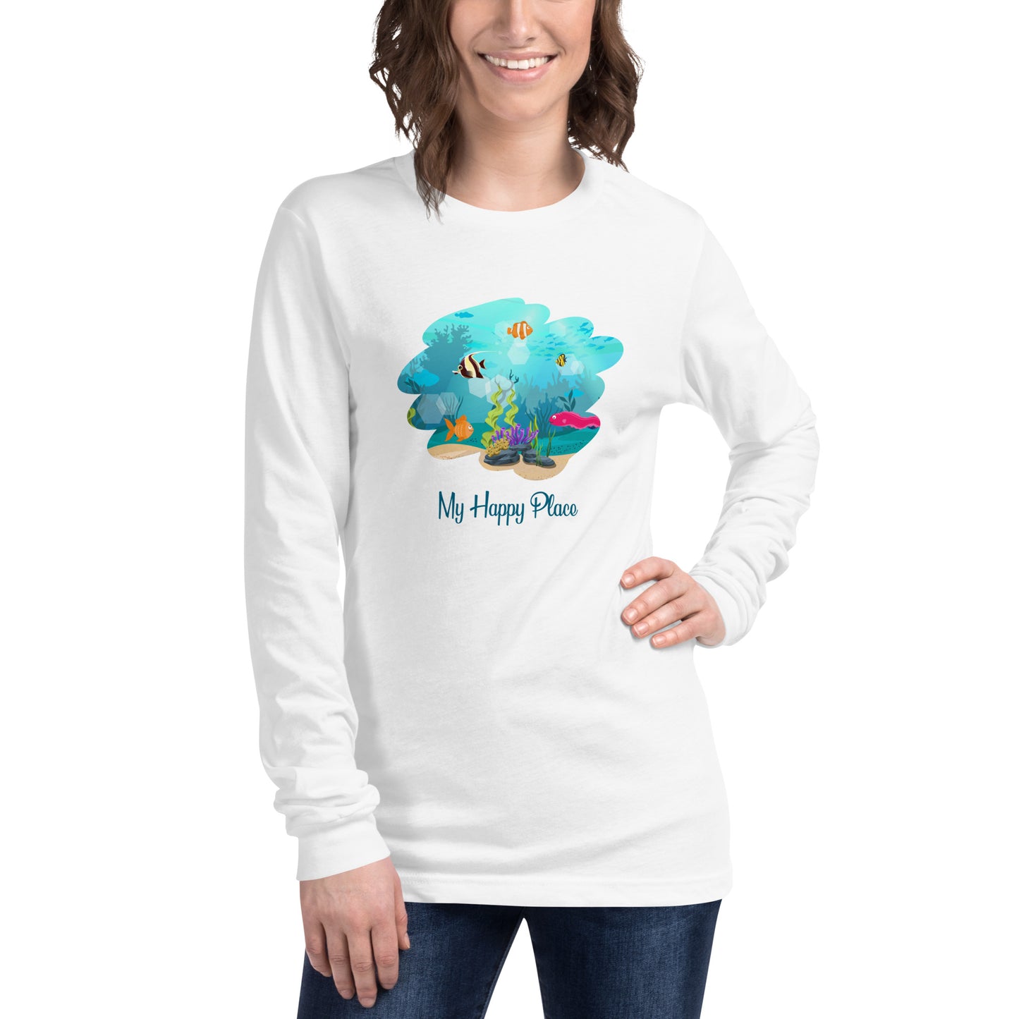 My Happy Place Unisex Long Sleeve Tee