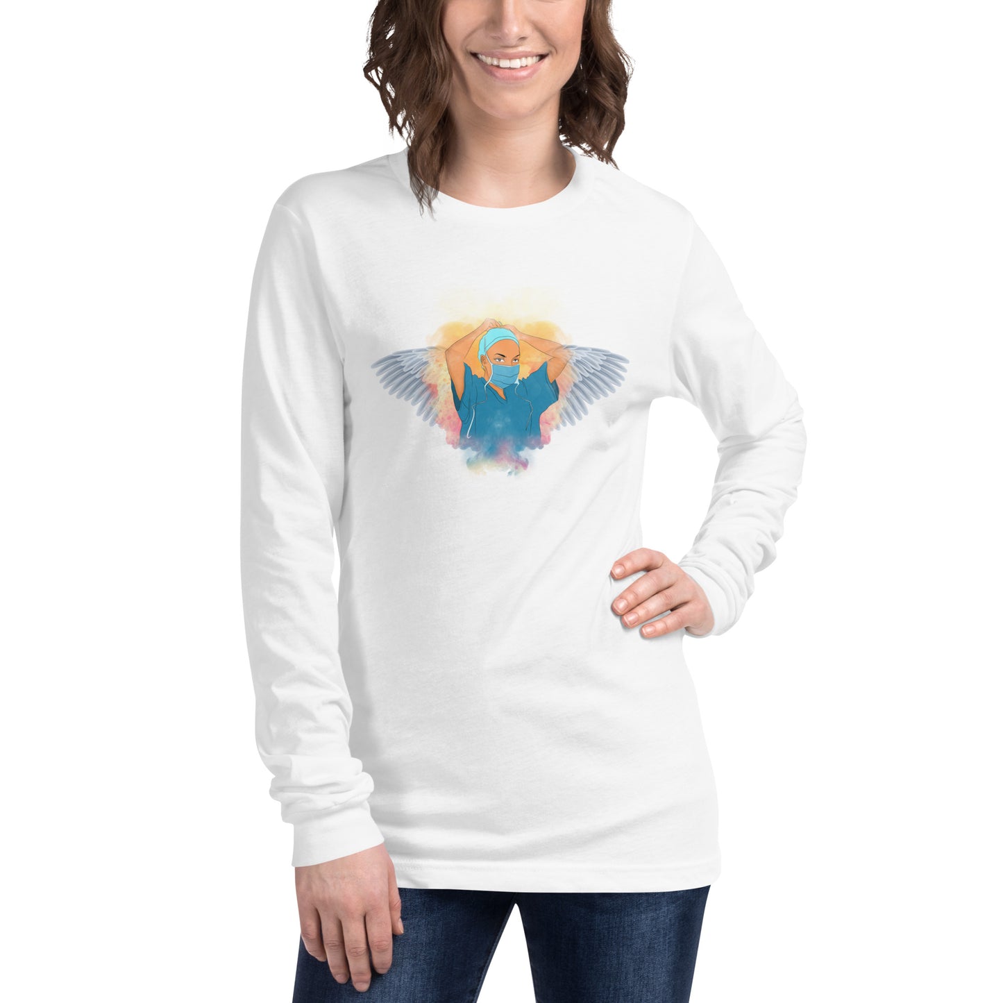 Nurse Is Angel Unisex Long Sleeve Tee