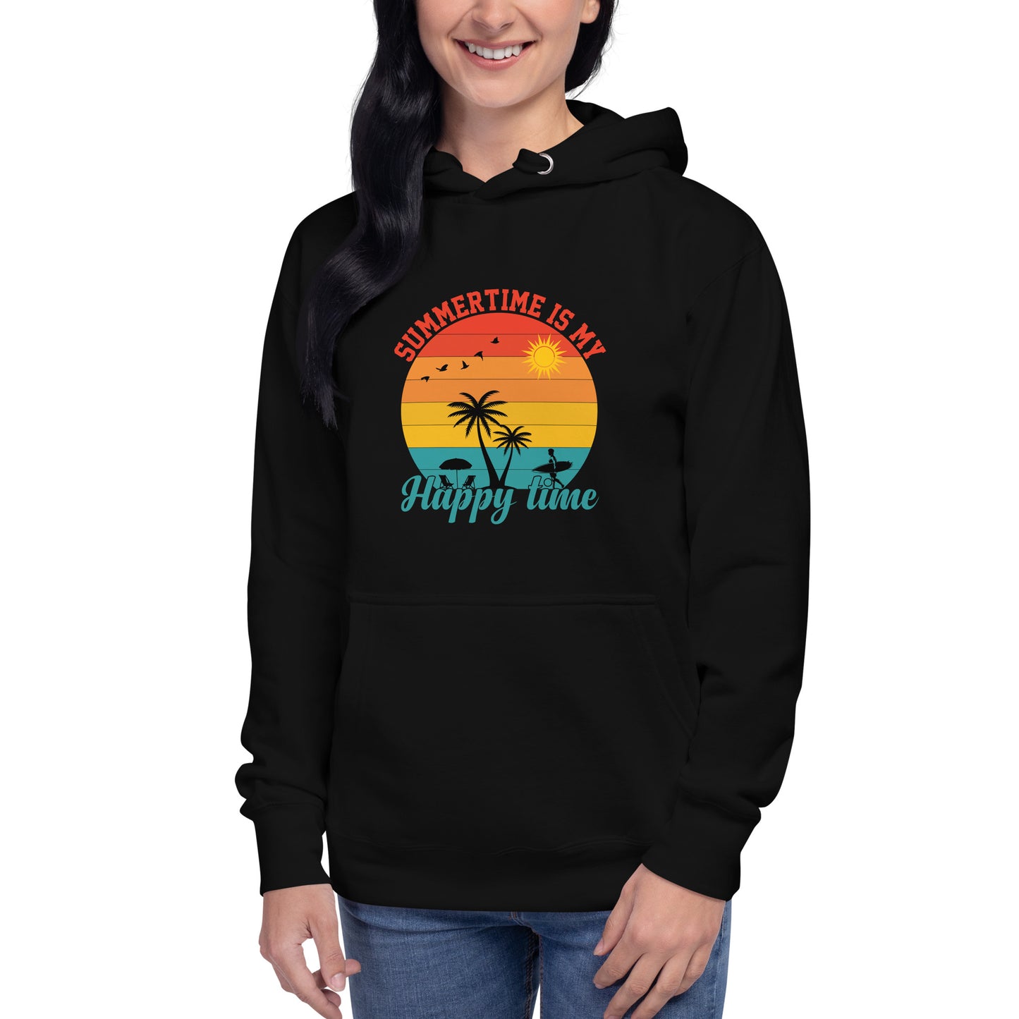 Summertime Is My Happy Time Unisex Hoodie