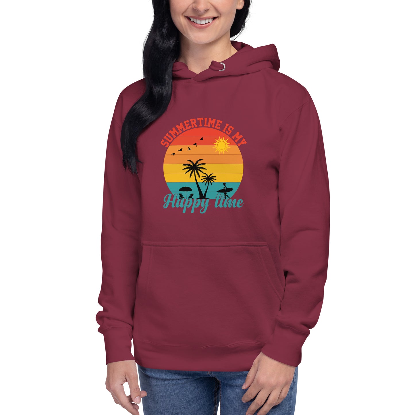 Summertime Is My Happy Time Unisex Hoodie