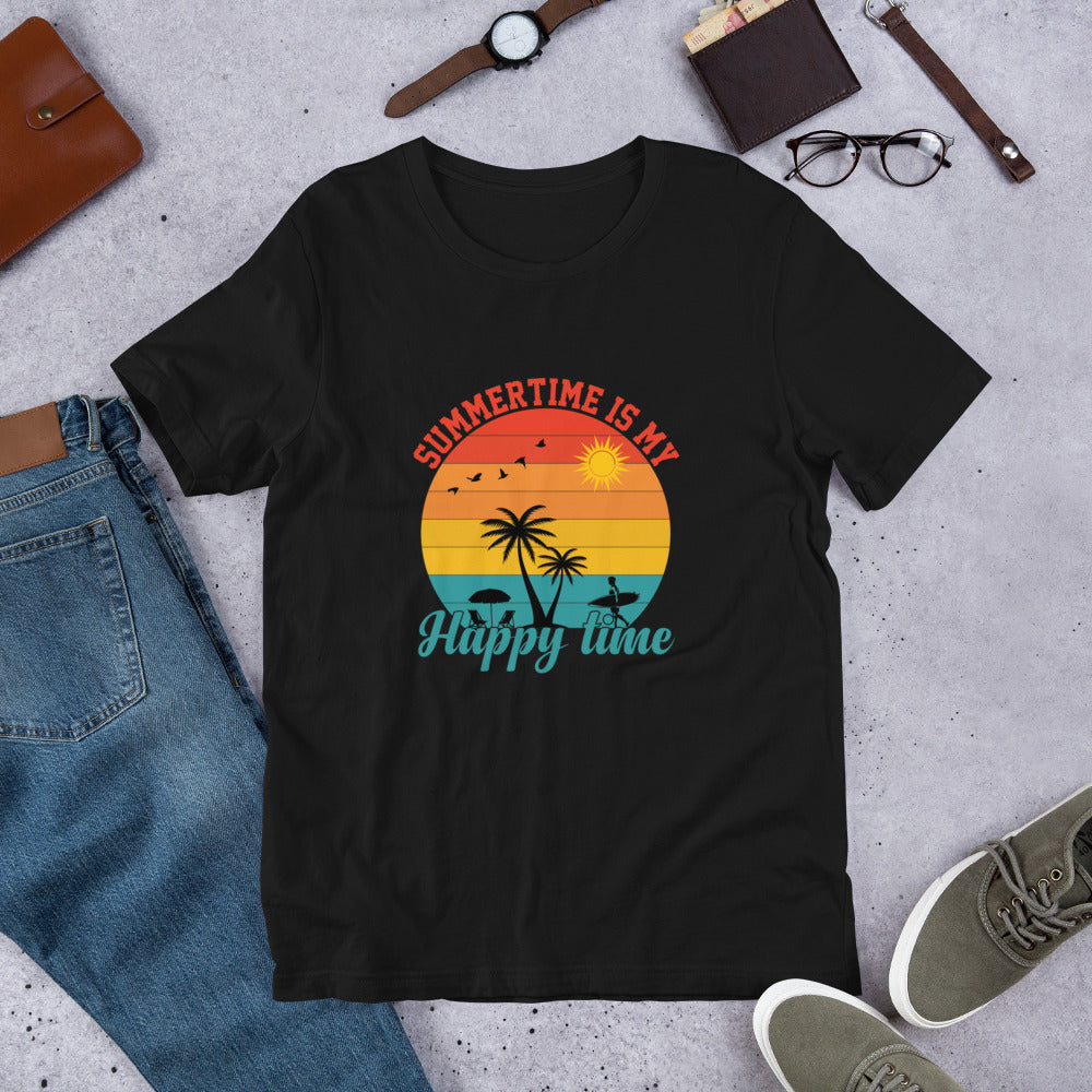 Summertime Is My Happy Time Unisex t-shirt