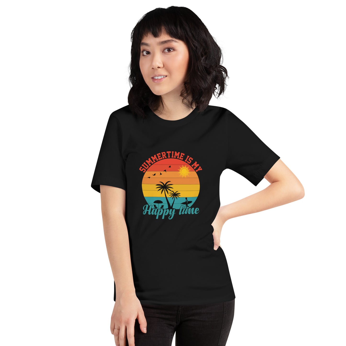 Summertime Is My Happy Time Unisex t-shirt