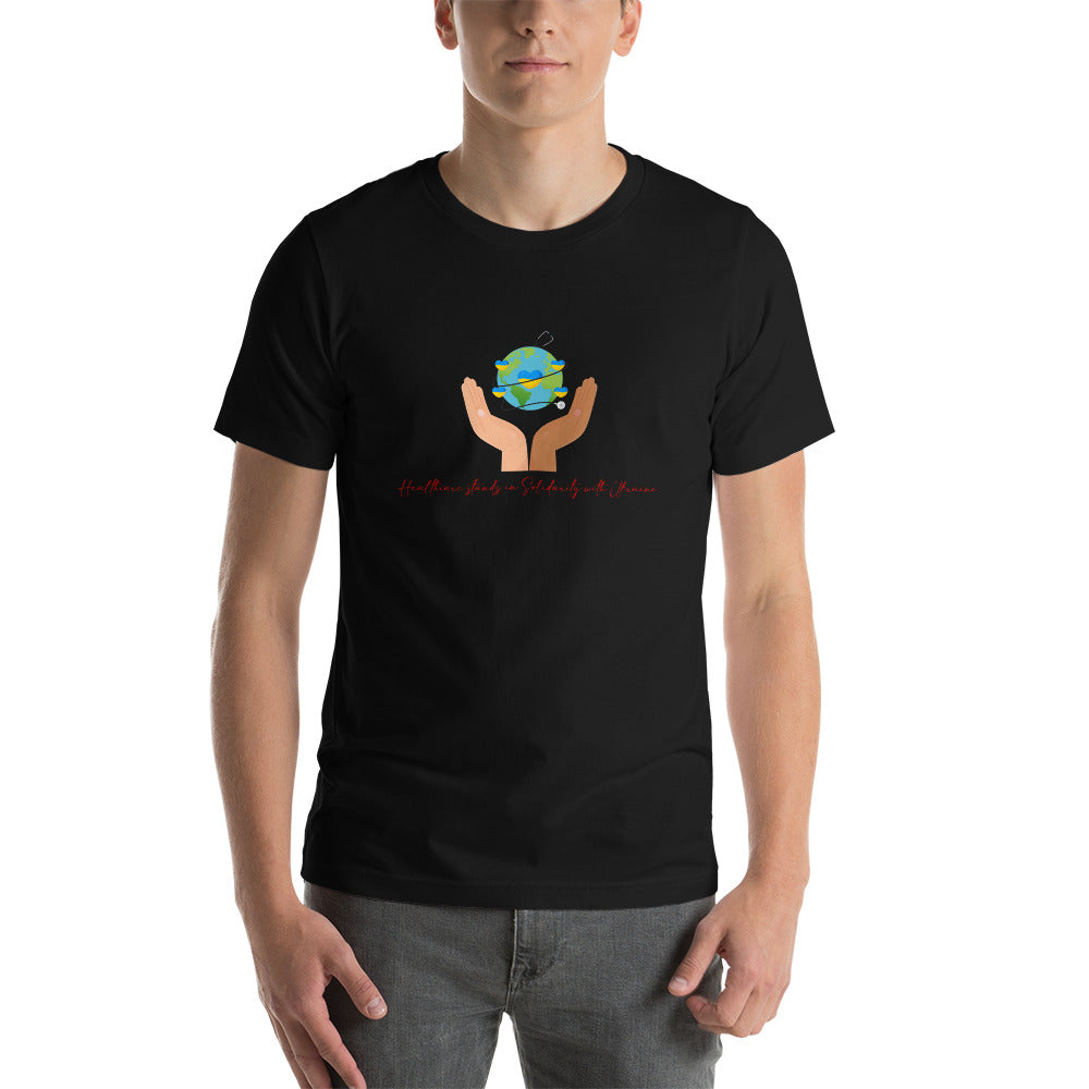 HealthCare Stands In Solidarity With Ukraine Unisex t-shirt