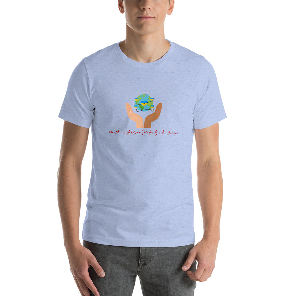 HealthCare Stands In Solidarity With Ukraine Unisex t-shirt