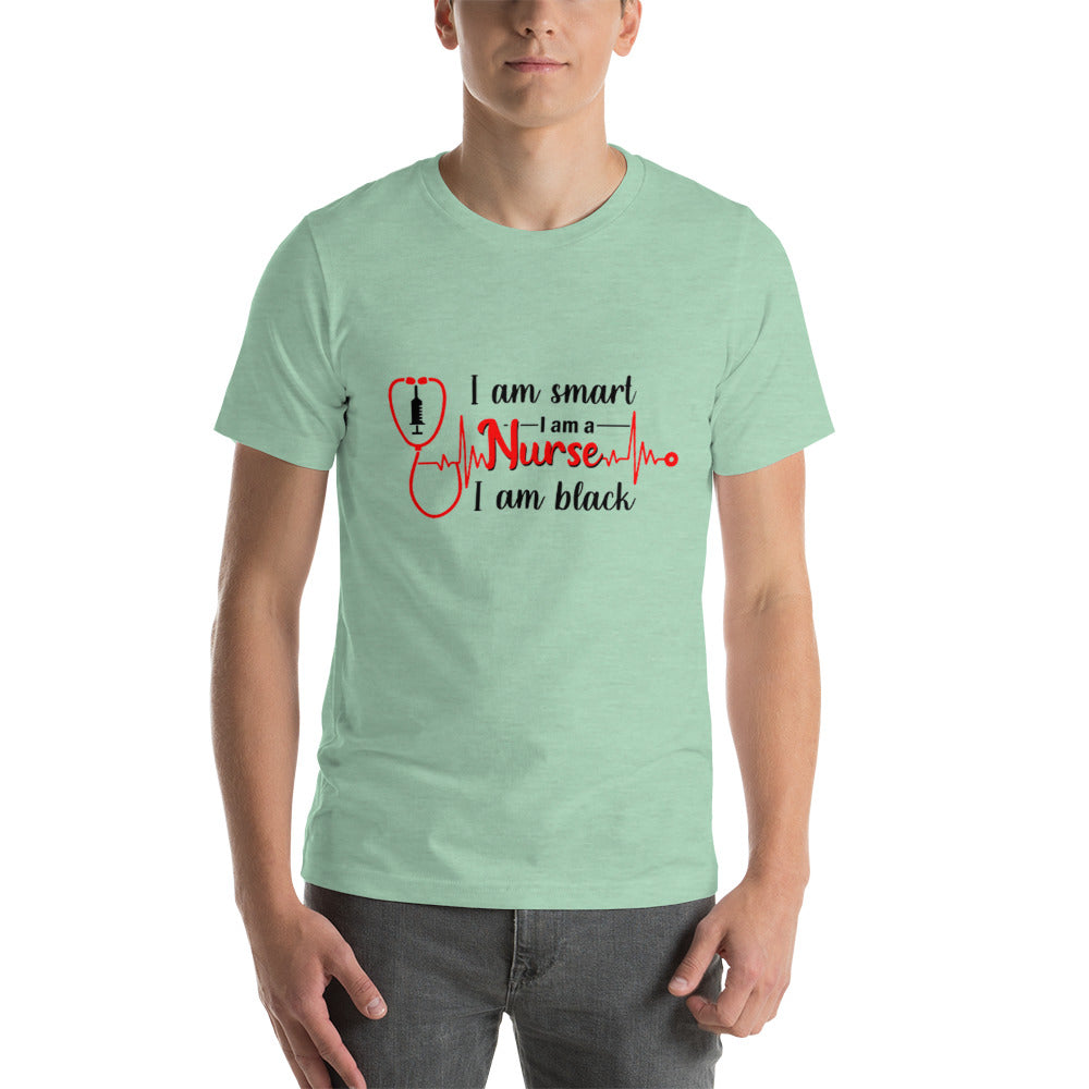 I am Smart I am Nurse I am Black Unisex t-shirt