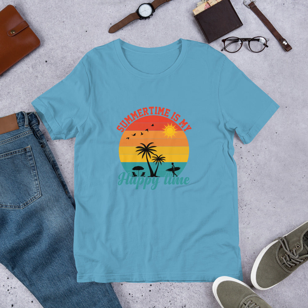 Summertime Is My Happy Time Unisex t-shirt