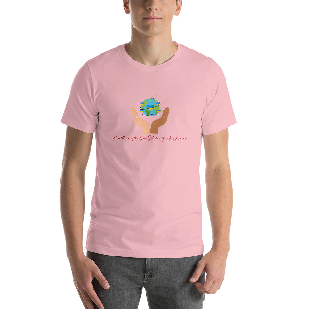 HealthCare Stands In Solidarity With Ukraine Unisex t-shirt