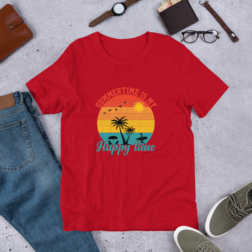 Summertime Is My Happy Time Unisex t-shirt