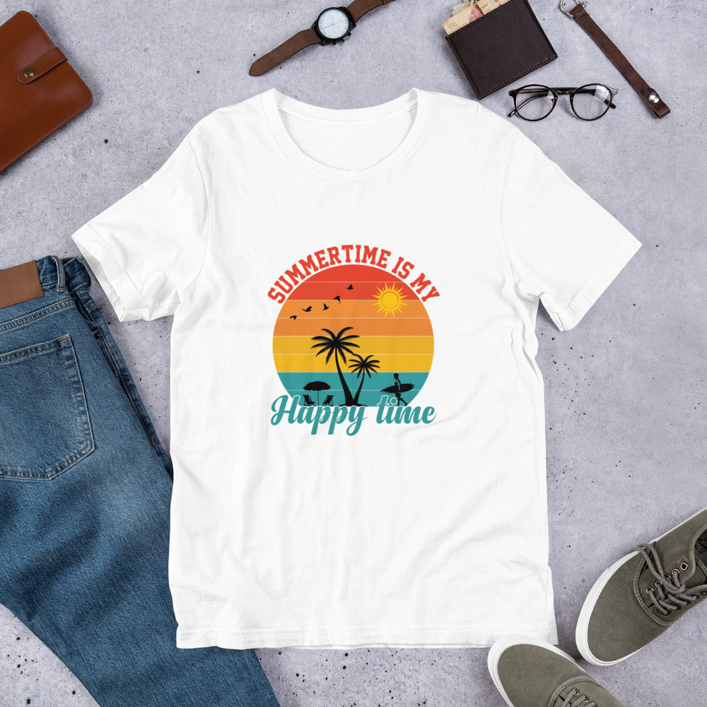 Summertime Is My Happy Time Unisex t-shirt