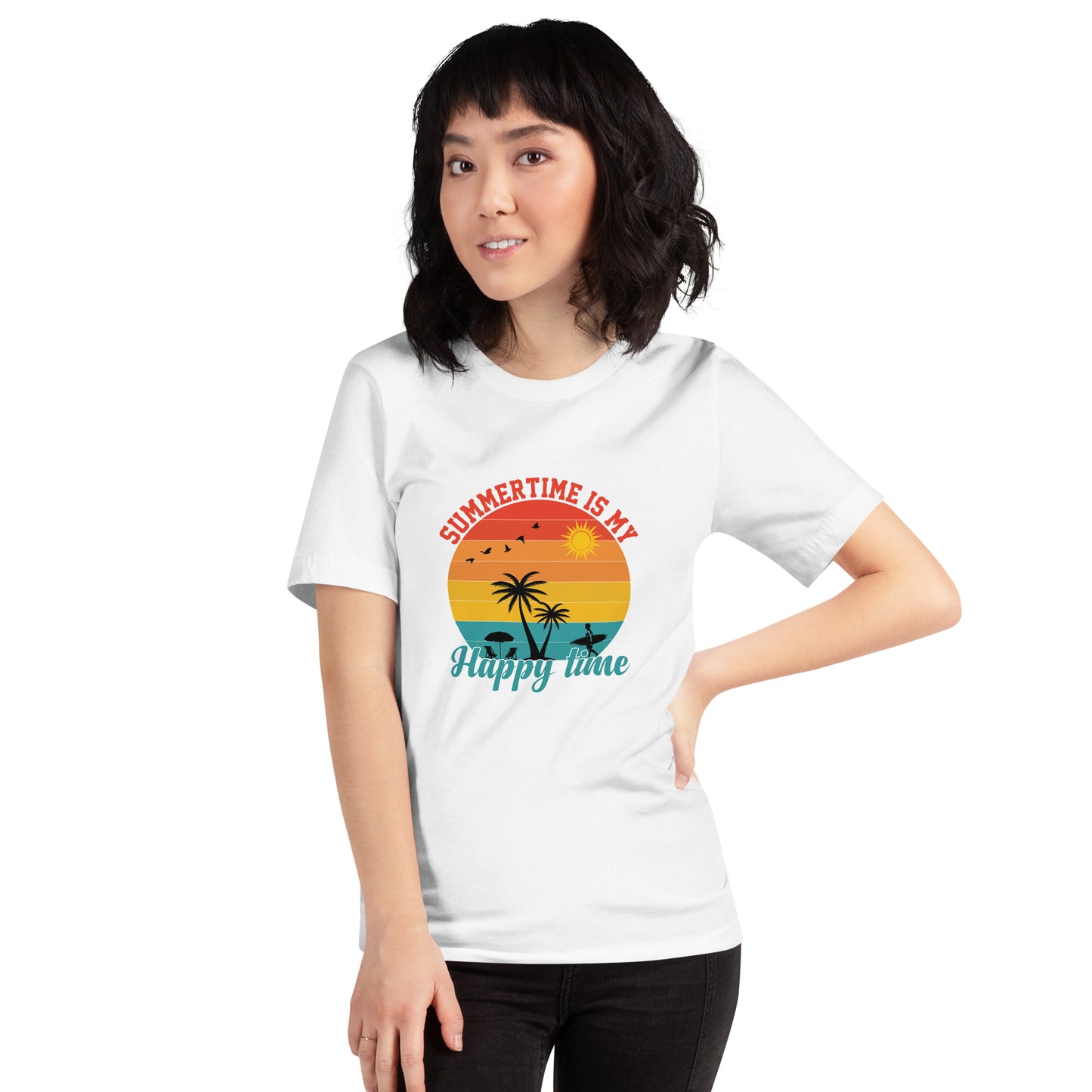 Summertime Is My Happy Time Unisex t-shirt