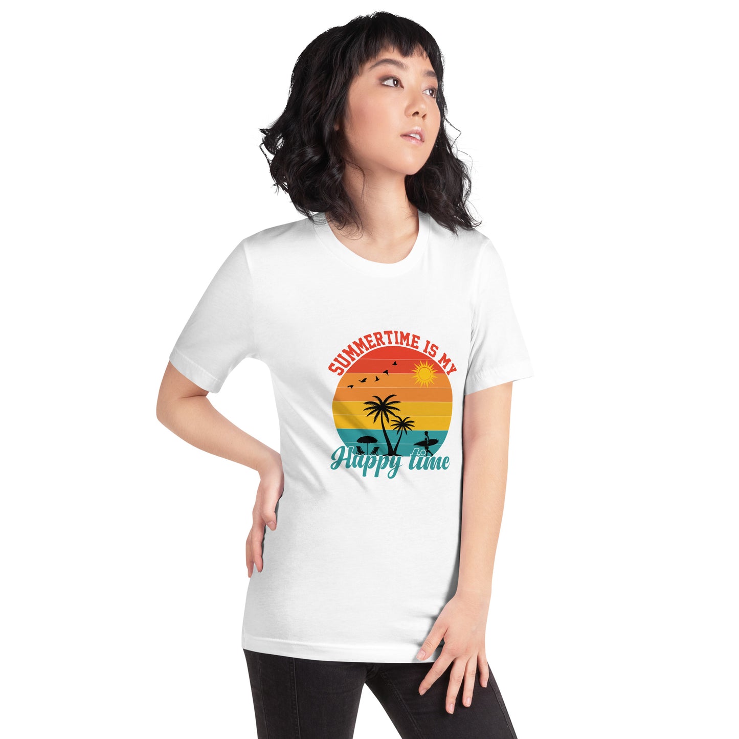 Summertime Is My Happy Time Unisex t-shirt