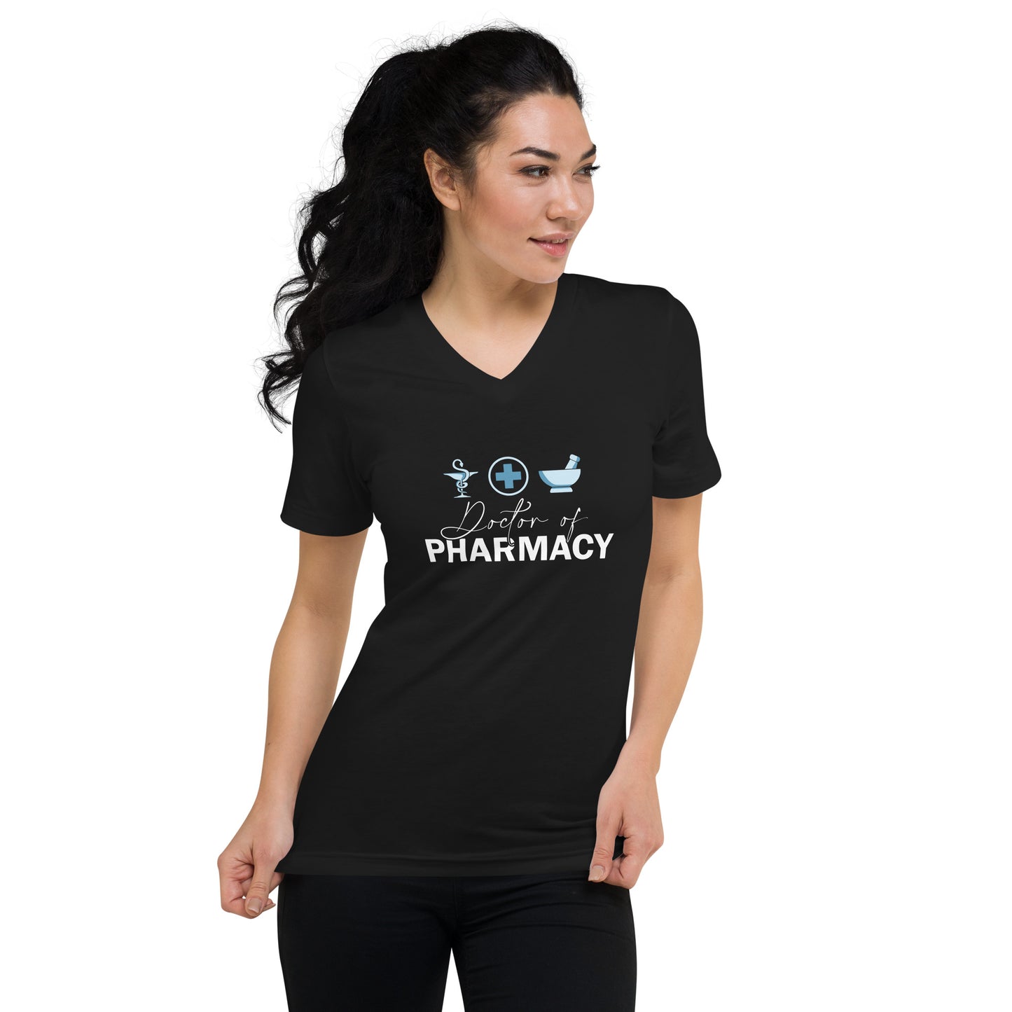 Doctor Of Pharmacy Unisex Short Sleeve V-Neck T-Shirt