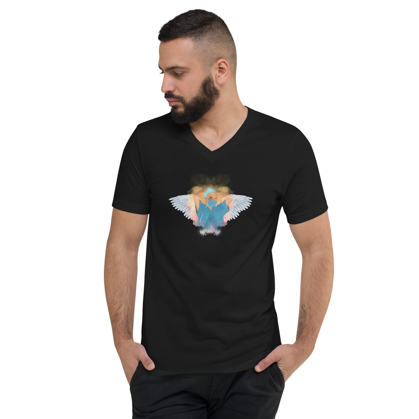 Nurse Is Angel Men's V-Neck T-Shirt