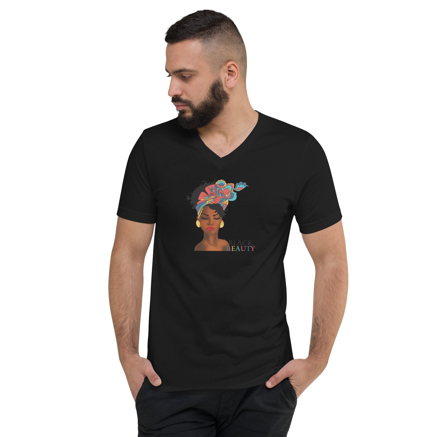 Black Beauty Men's V-Neck T-Shirt