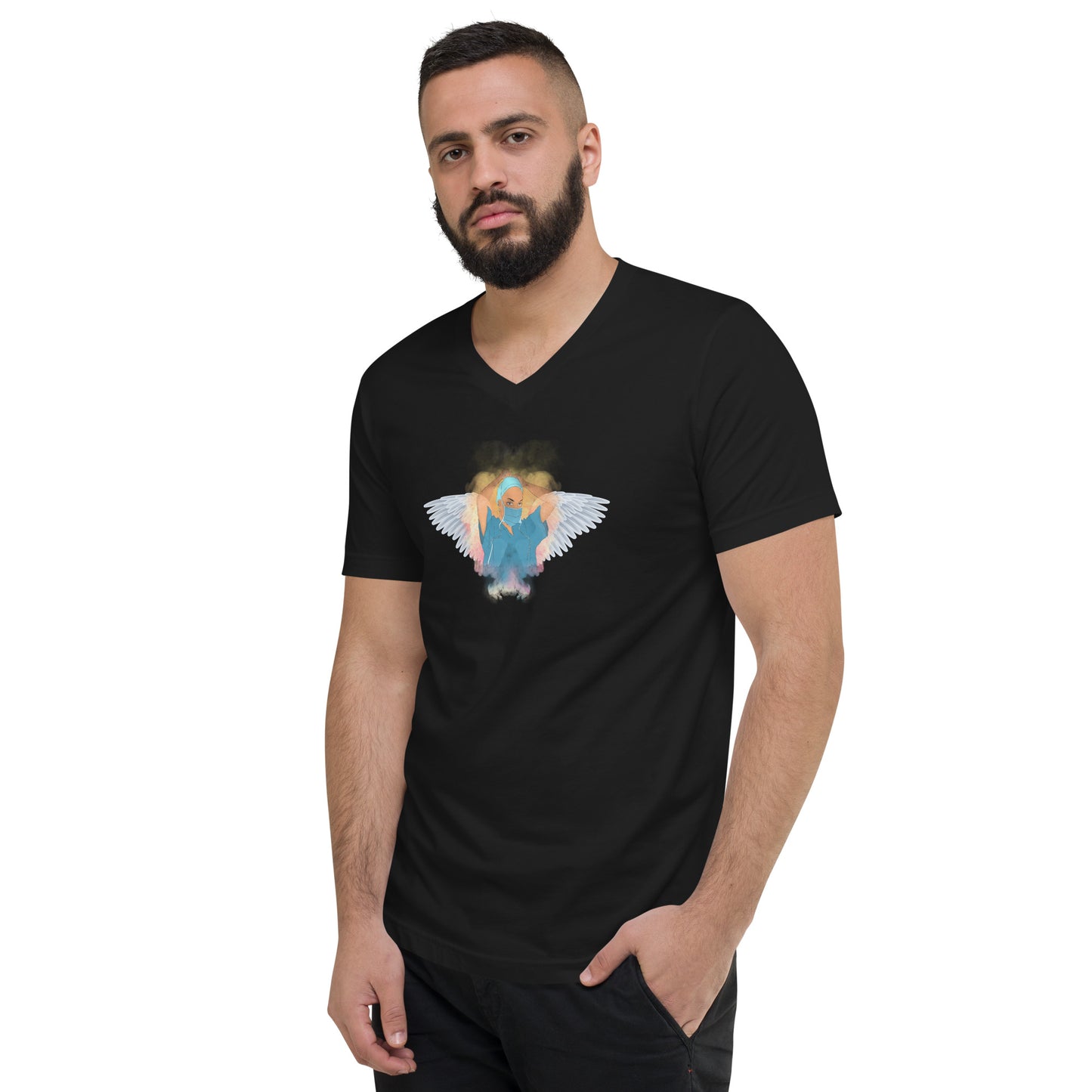 Nurse Is Angel Men's V-Neck T-Shirt