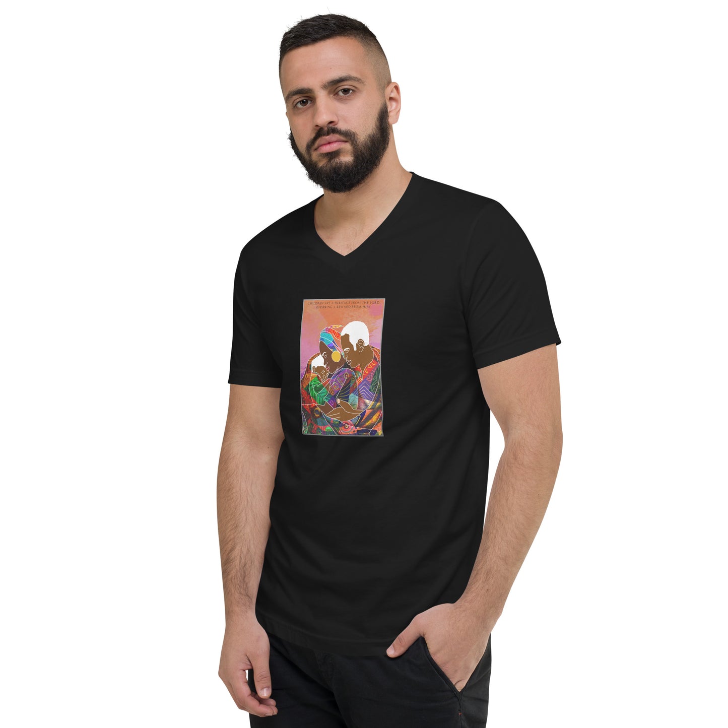 Children Are A Heritage From The Lord Men's V-Neck T-Shirt