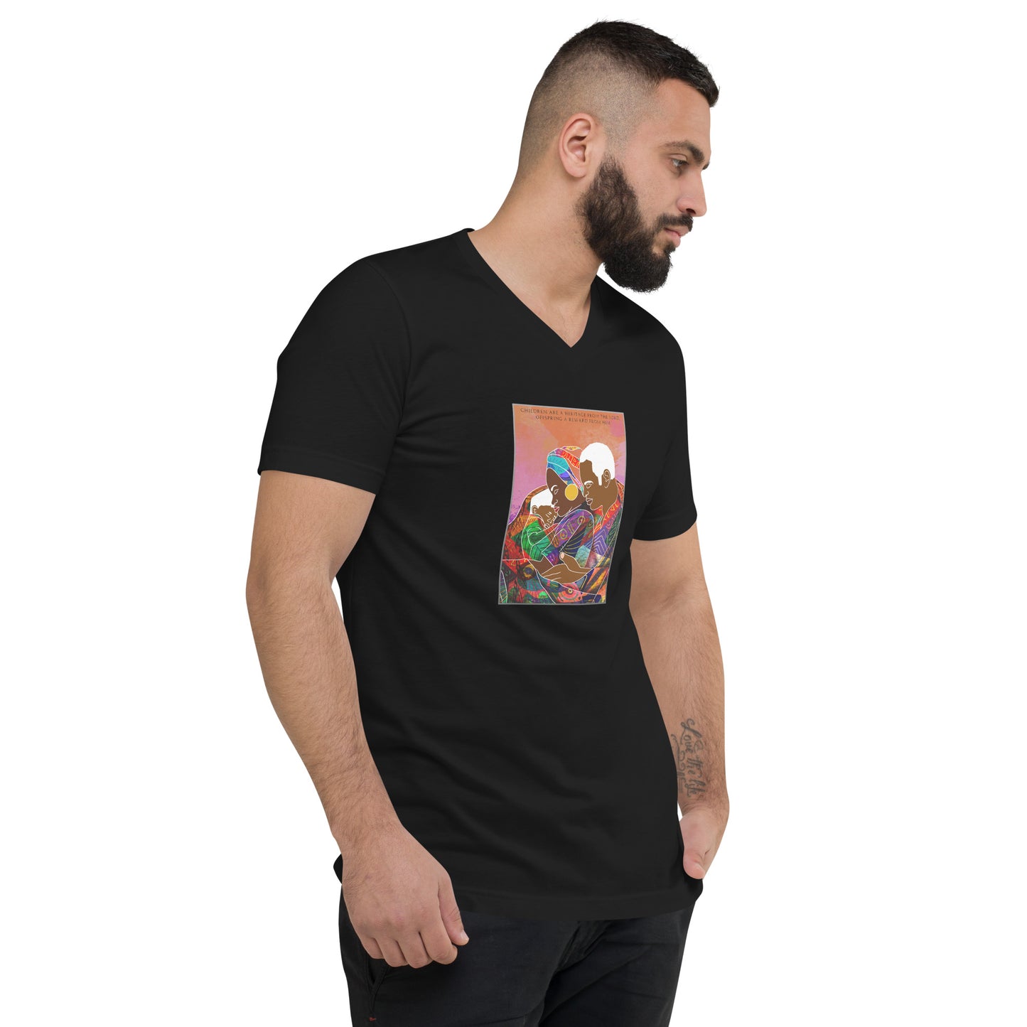 Children Are A Heritage From The Lord Men's V-Neck T-Shirt