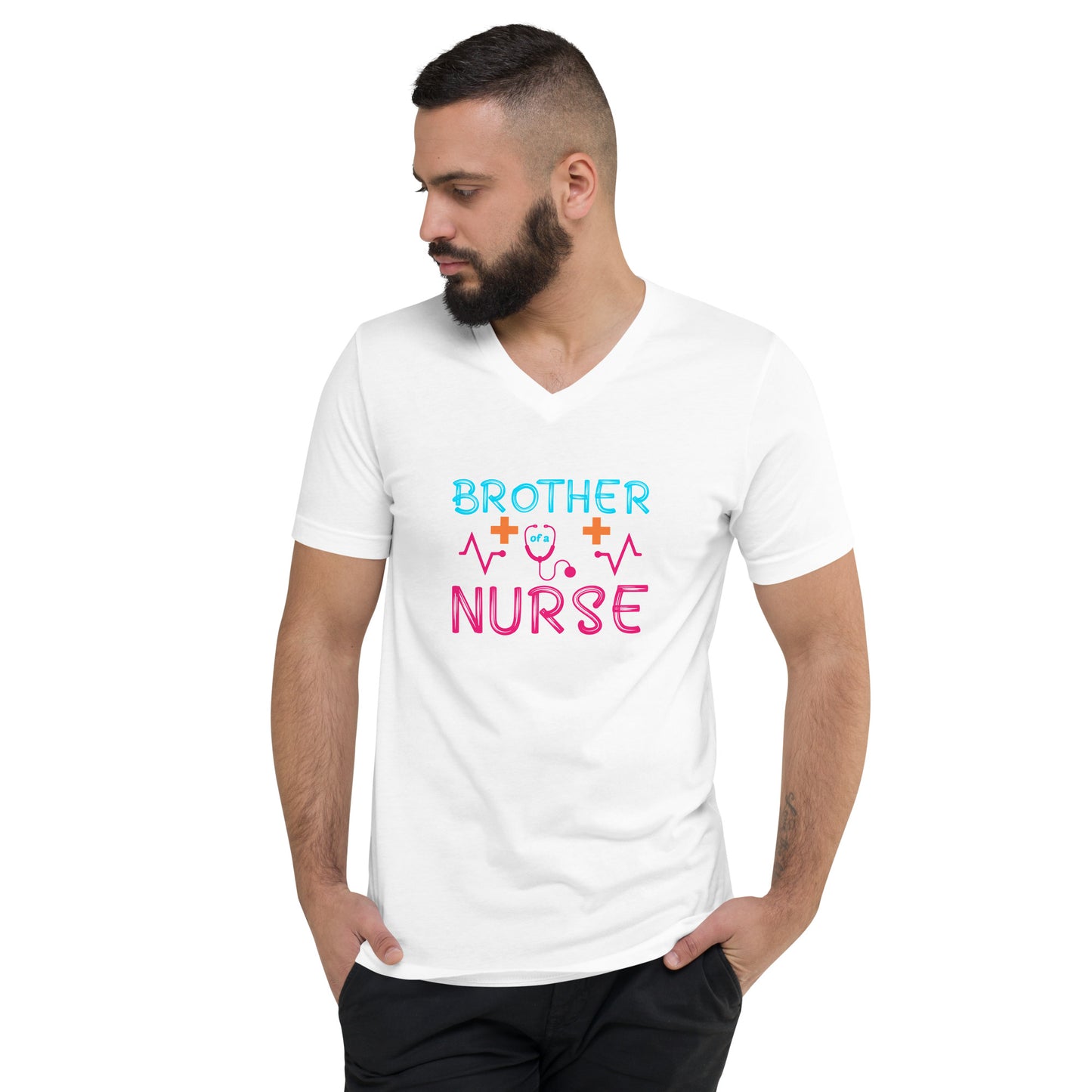 Brother Of A Nurse Men's V-Neck T-Shirt