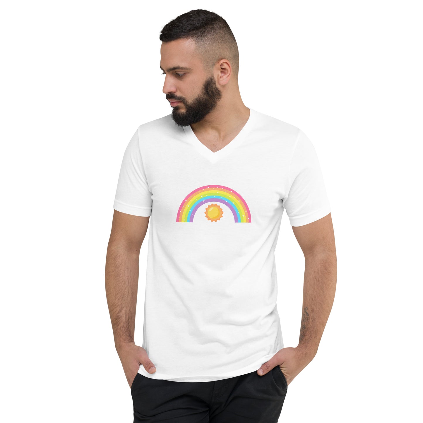 Rainbow Men's V-Neck T-Shirt